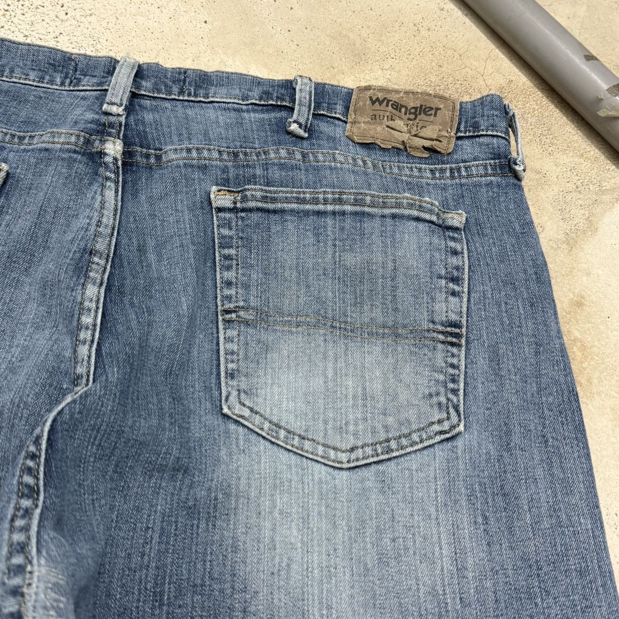 Wrangler Wrangler Authentic Distressed Repair Denim Pants Size US 38 / EU 54 - 13 Thumbnail