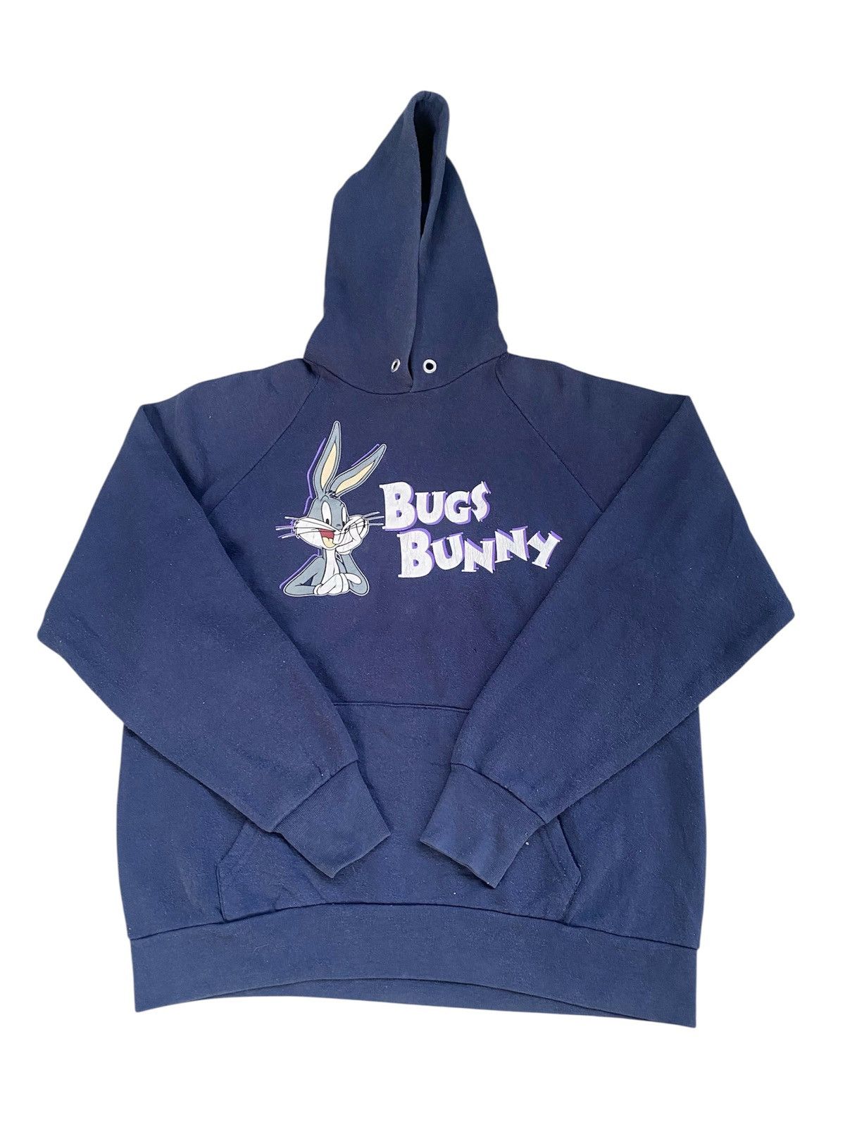 Warner Bros Vintage 1992 Looney Tunes Bugs Bunny Sweater Hoodie Size US L / EU 52-54 / 3 - 1 Thumbnail