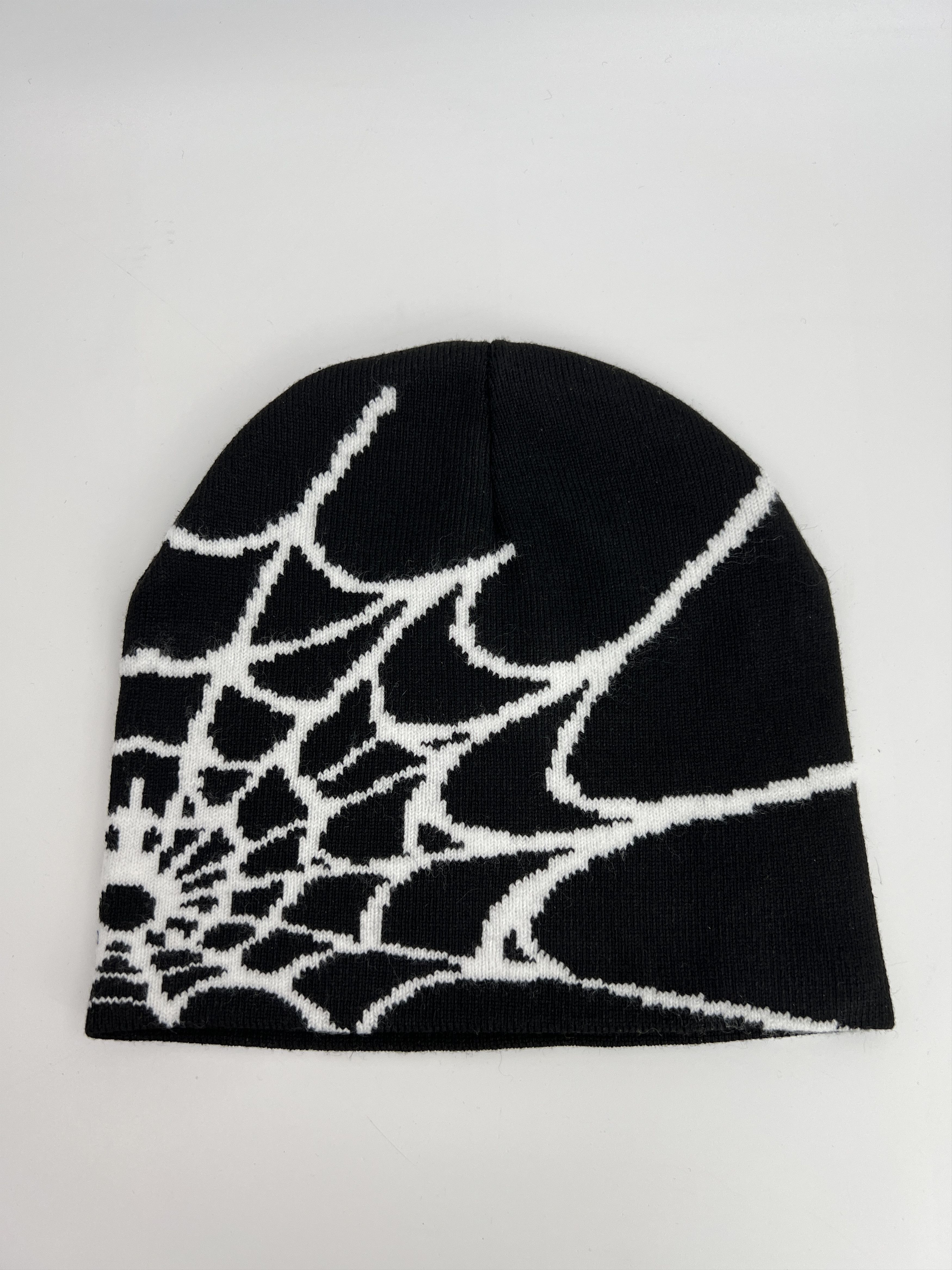 Vintage Y2K Spider Web Printed Beanie Hat Size ONE SIZE - 7 Thumbnail