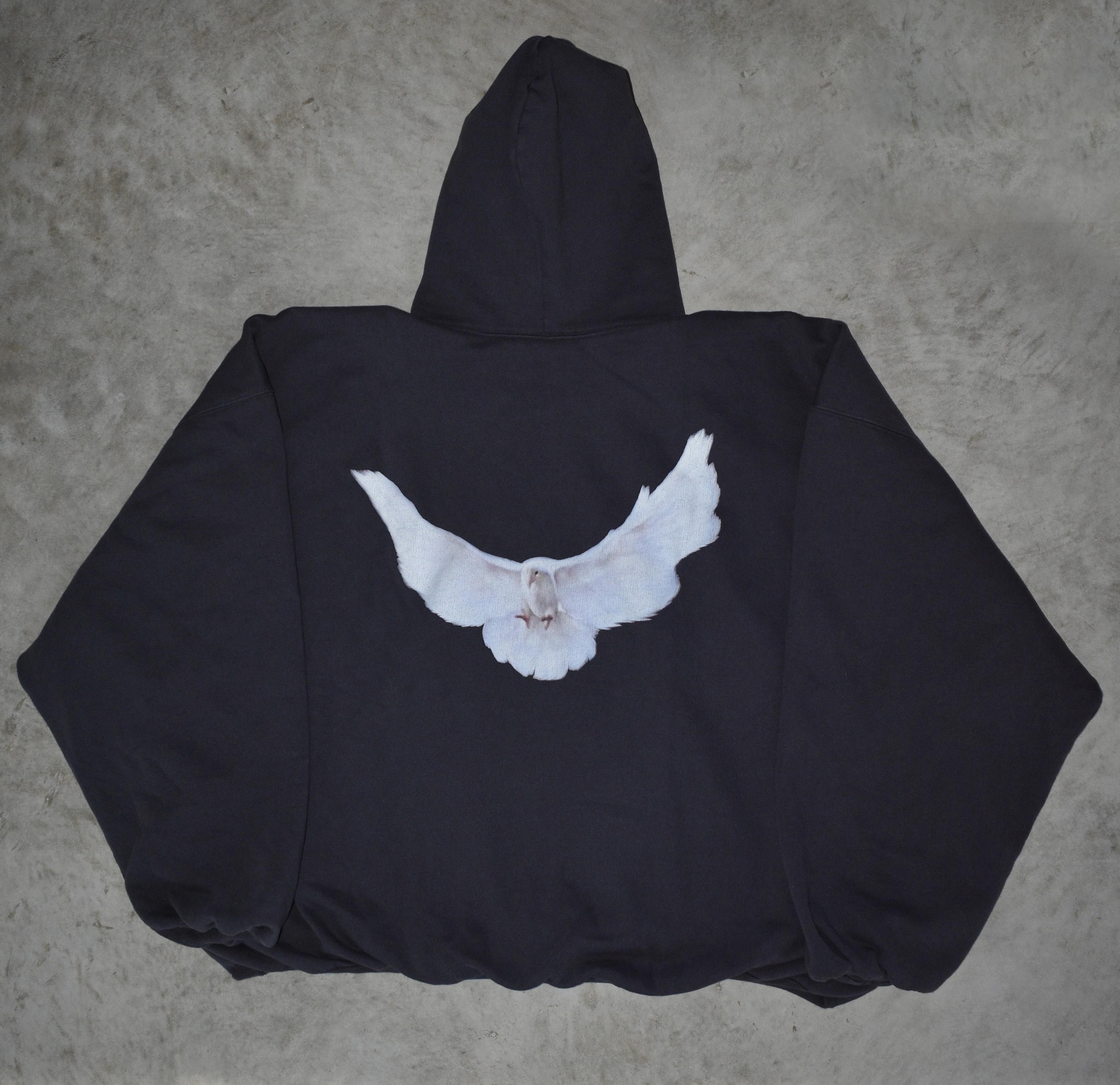 image of Yeezy Gap Dove Hoodie Engineered By Balenciaga in Grey, Men's (Size XL)