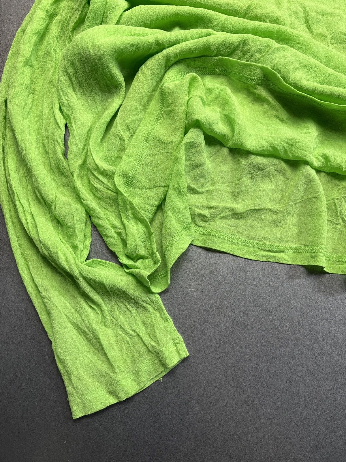 Versace × Vintage Vintage Gianni Versace Mesh Longsleeve Sheer Brat Viscose Size US S / EU 44-46 / 1 - 4 Thumbnail