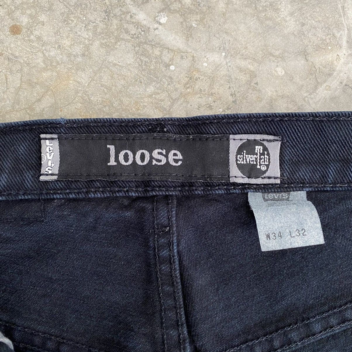 Levi's Vintage 1998 Levis Silvertab Black “LOOSE” Baggy Denim Jeans Size US 34 / EU 50 - 16 Thumbnail