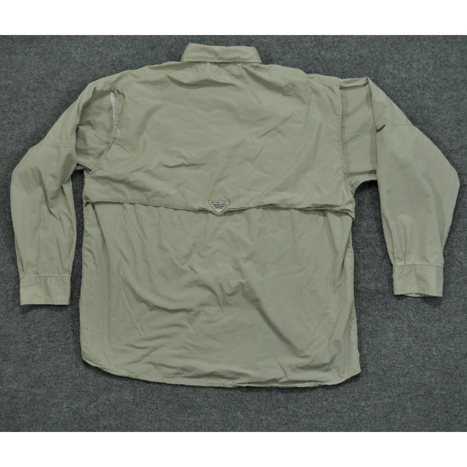 Vintage VINTAGE Columbia Shirt Mens L Tan Beige Button-Up Collared Short Sleeve Outdoor 90s Y2K Size US L / EU 52-54 / 3 - 7 Thumbnail