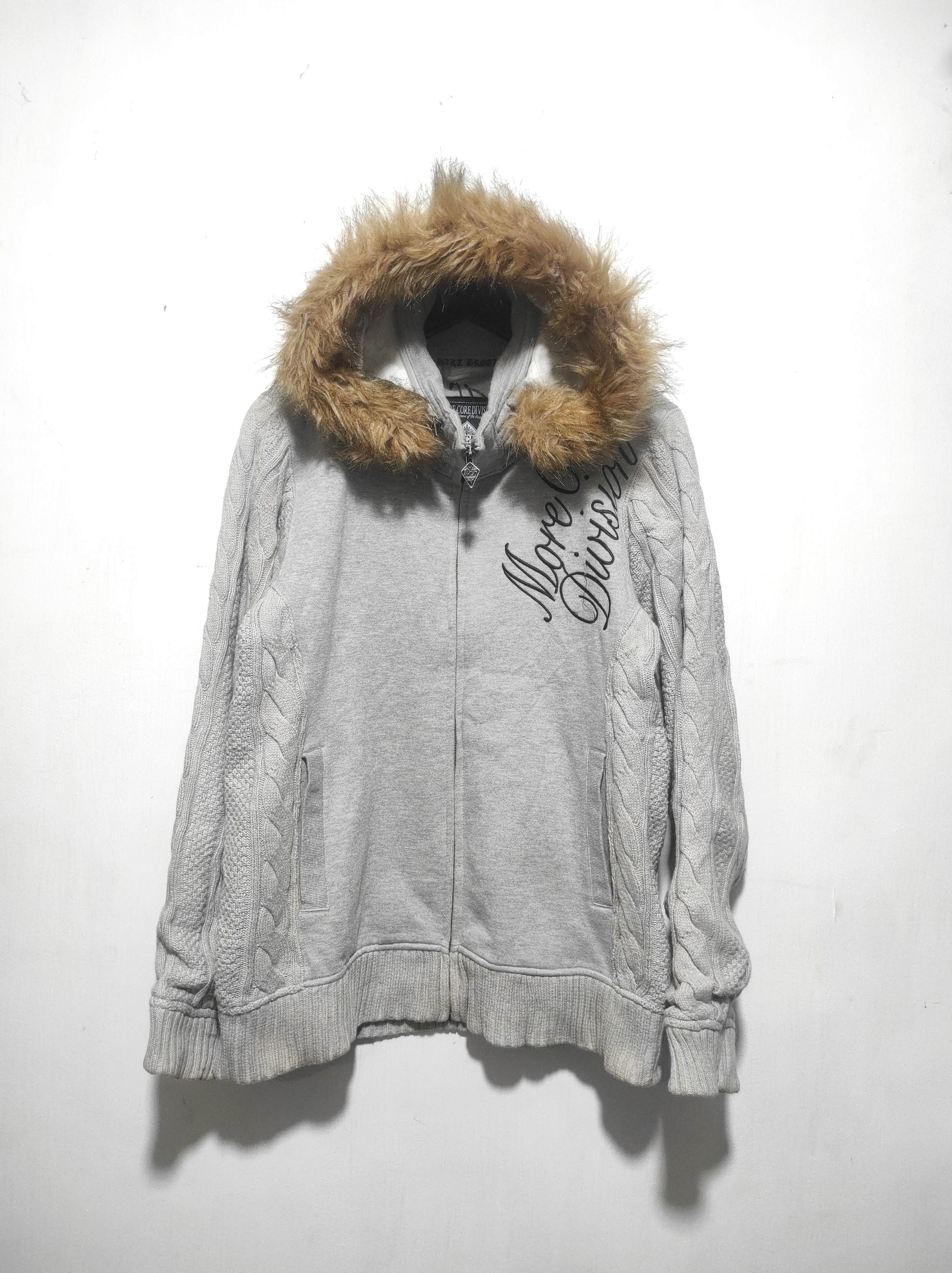Hysteric Glamour MCD More Core Division Zip Fur Hoodie Knit i6w9 LGB style Size US L / EU 52-54 / 3 - 4 Thumbnail