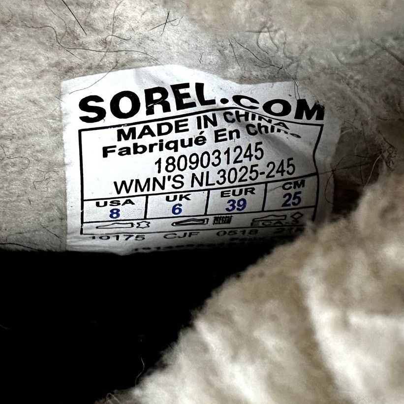 SOREL Sorel Emelie Boots Foldover Winter Leather Shearling Brown 8 Size US 8 / IT 38 - 7 Thumbnail