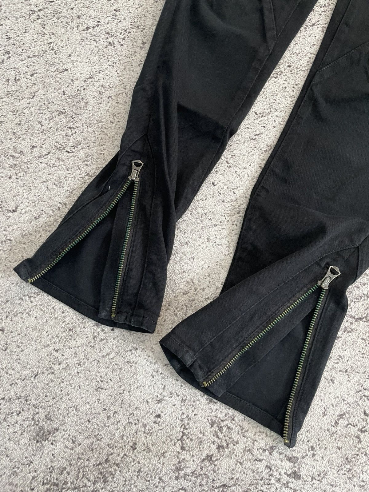 Ralph Lauren Ralph Lauren Black Skinny Jeans Tompkins Multi Zipper Punk Size US 27 - 4 Thumbnail