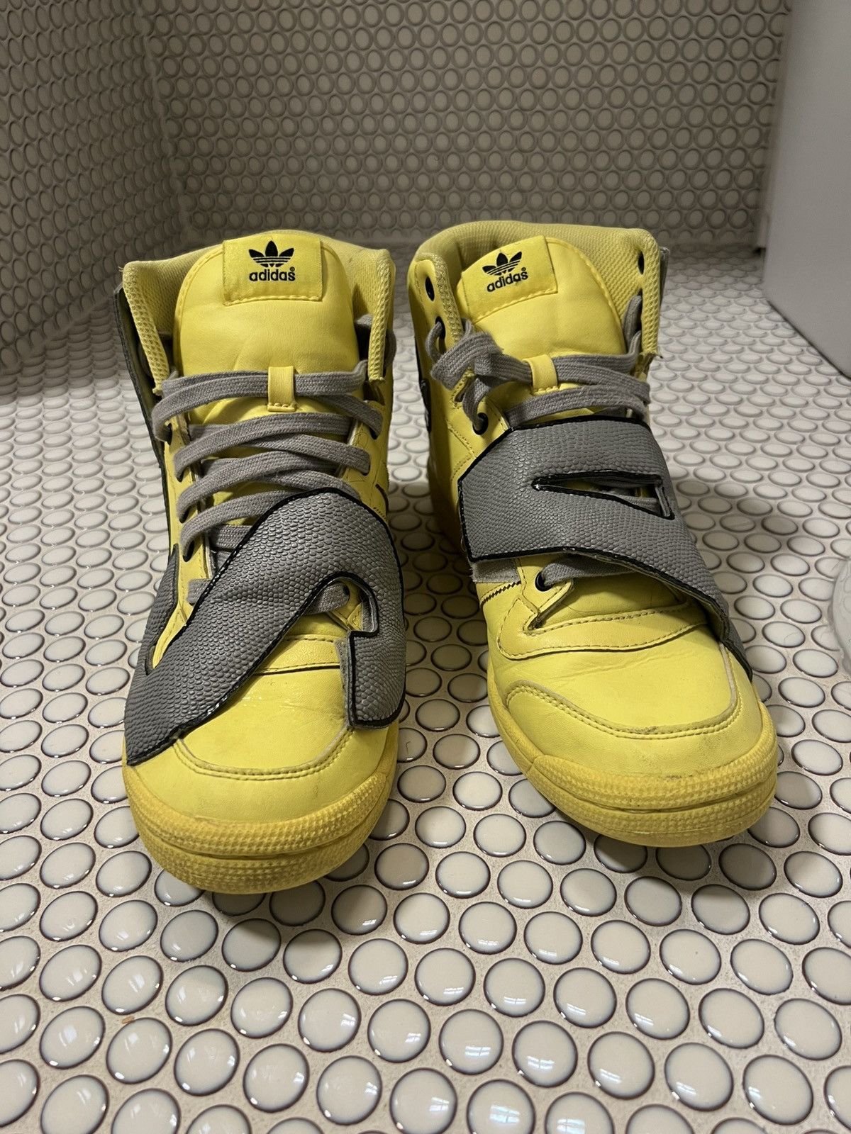 Yellow Jeremy Scott Hi Top Sneakers
