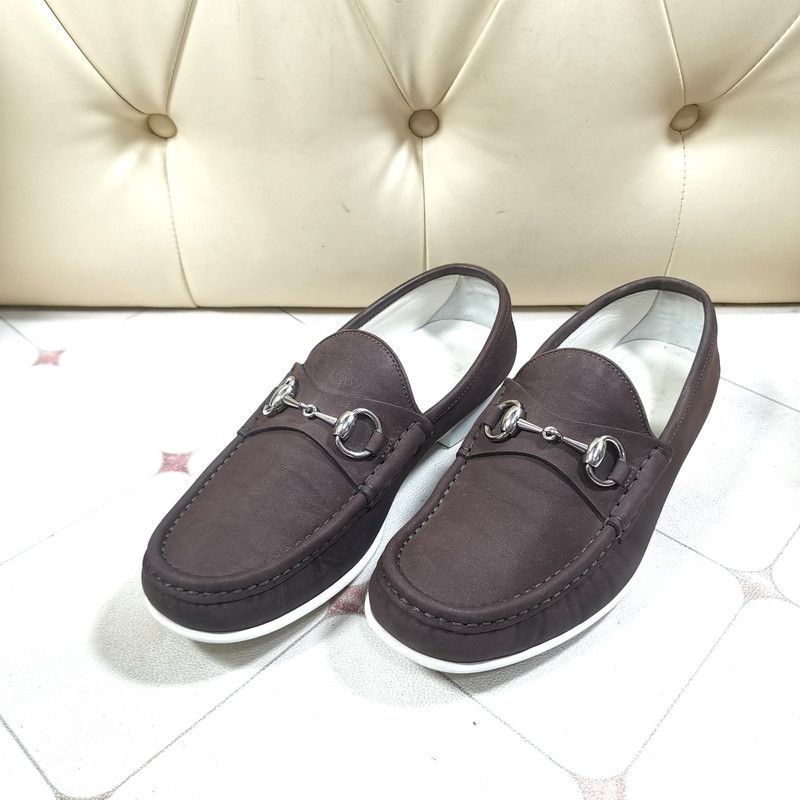 Gucci Gucci Horsebit Suede Slip-On Shoes for Men 0079 Size US 7.5 / EU 40-41 - 1 Thumbnail