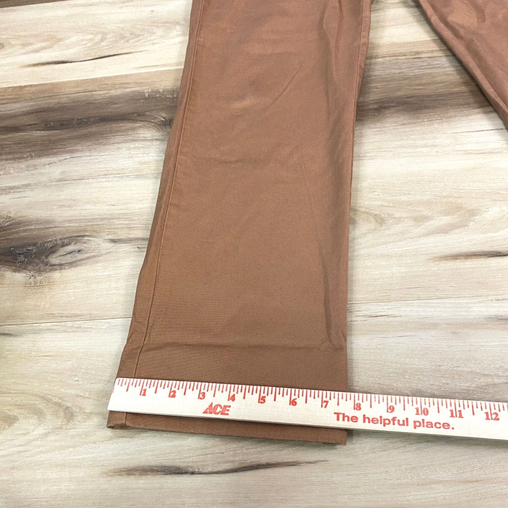 J.Crew J.Crew Chino Pants Mens 33x32 Flex Straight Fit Brown Casual Workwear Chino Regular 33 Mens Brown Straight Fit Size US 33 - 7 Thumbnail