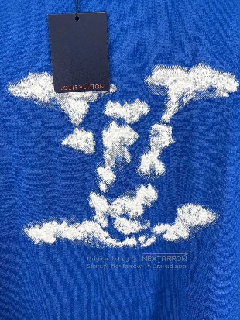 Louis Vuitton Louis Vuitton Blue Cloud Print Knit Tee. Size US M / EU 48-50 / 2 - 3 Thumbnail