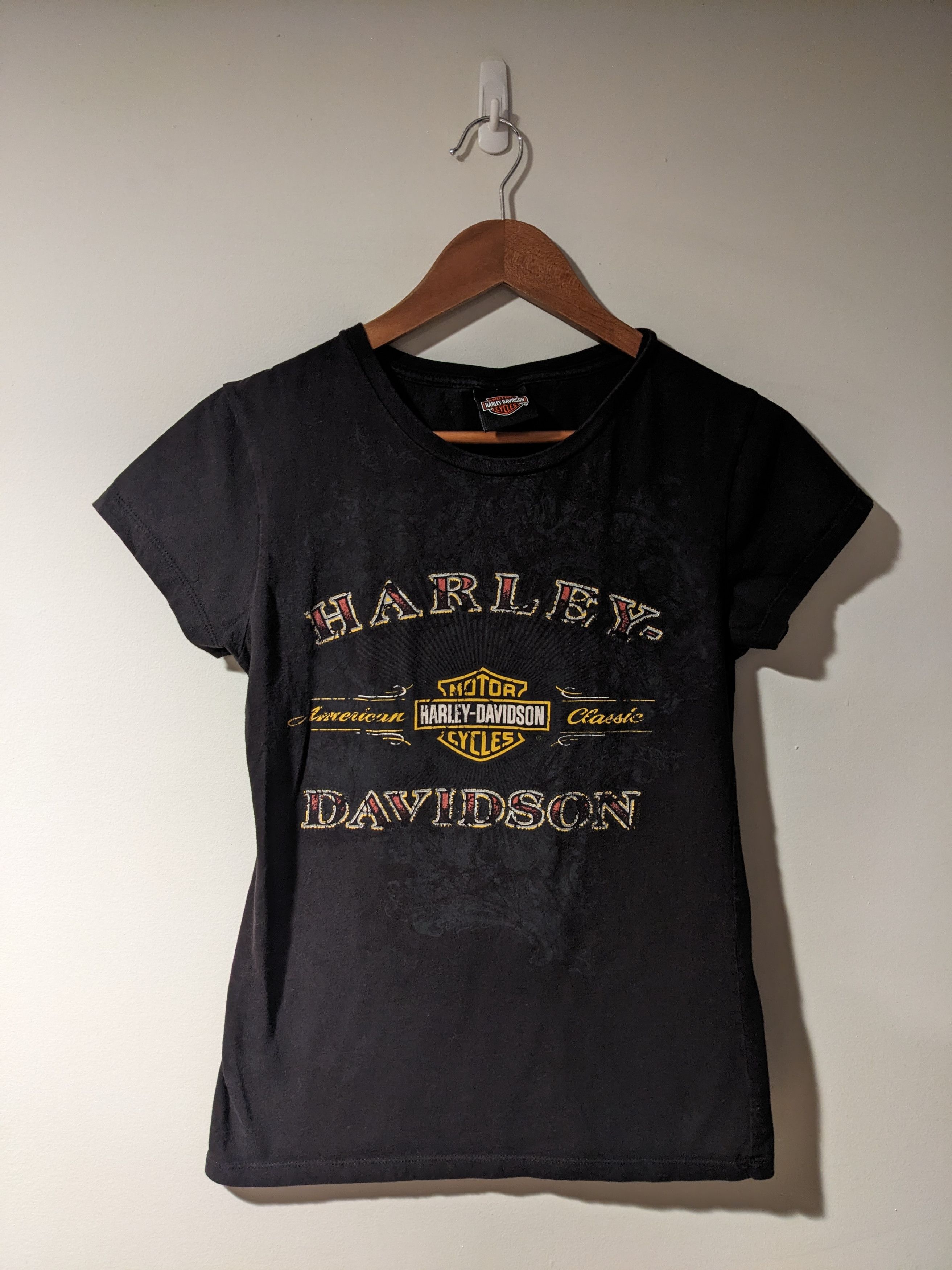 Harley Davidson × Vintage Vintage 2008 Harley Davidson Motorcycle Womans T-Shirt Size XL / US 12-14 / IT 48-50 - 1 Thumbnail