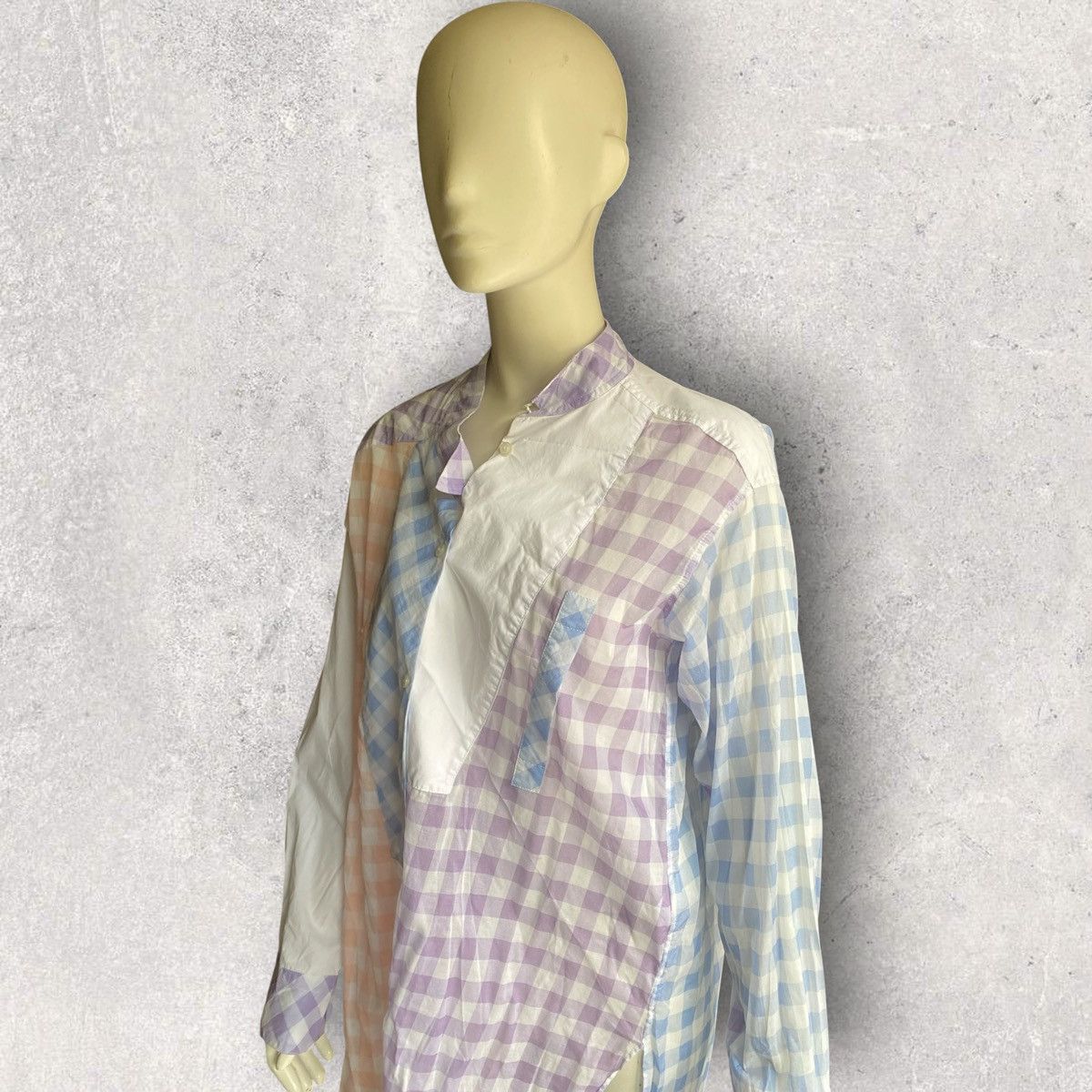 Loewe Loewe patchwork gingham button-down dress shirt Size S / US 4 / IT 40 - 4 Thumbnail