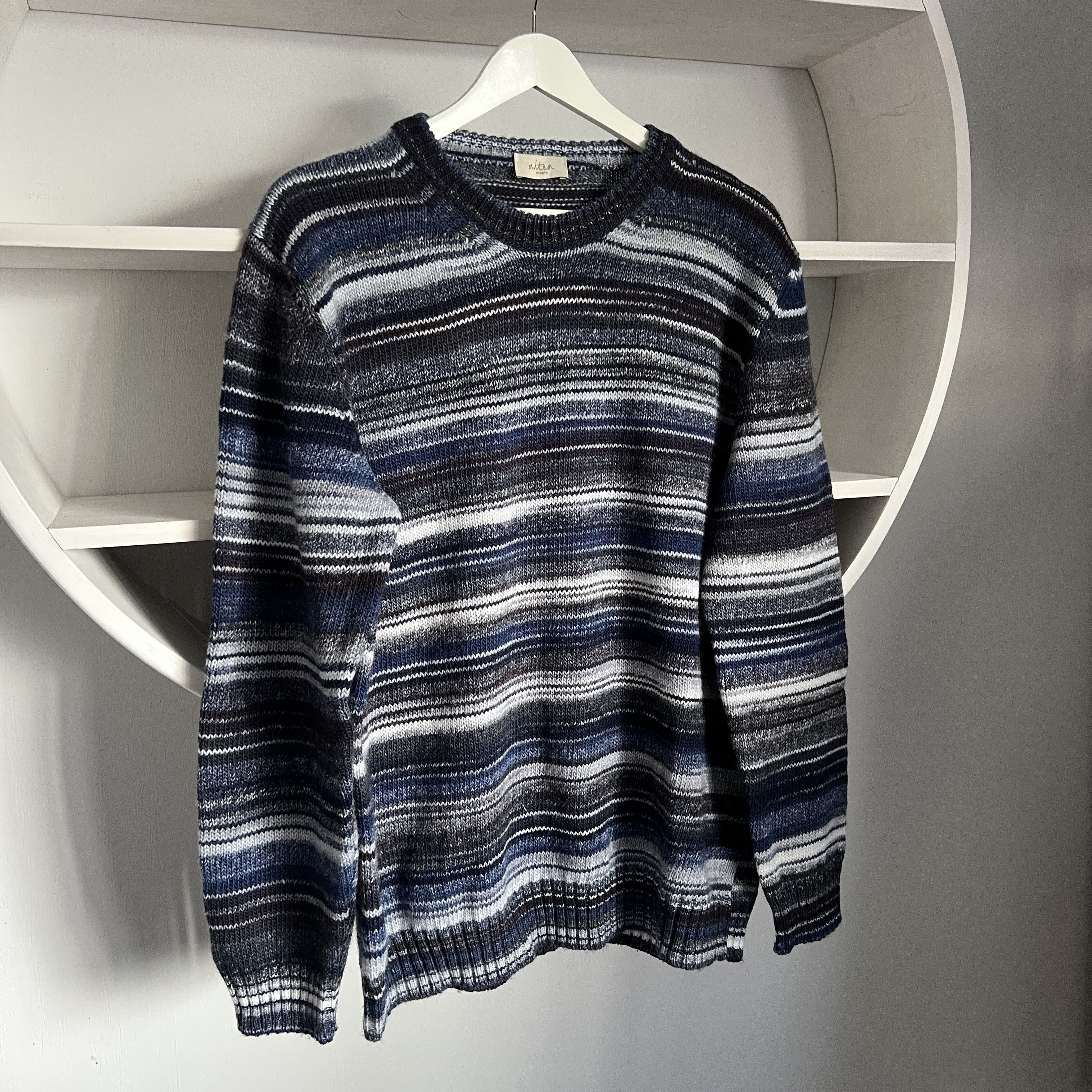 Altea Men's ALTEA MILANO Wool Knitted Stripped Sweater Size L Size US L / EU 52-54 / 3 - 2 Thumbnail