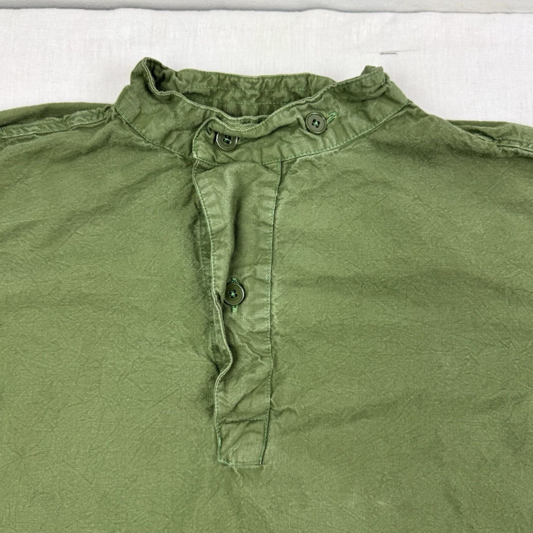 Vintage VINTAGE American Long Sleeve Henley Shirt Adult Large Green Hipster Mens Size US L / EU 52-54 / 3 - 3 Thumbnail
