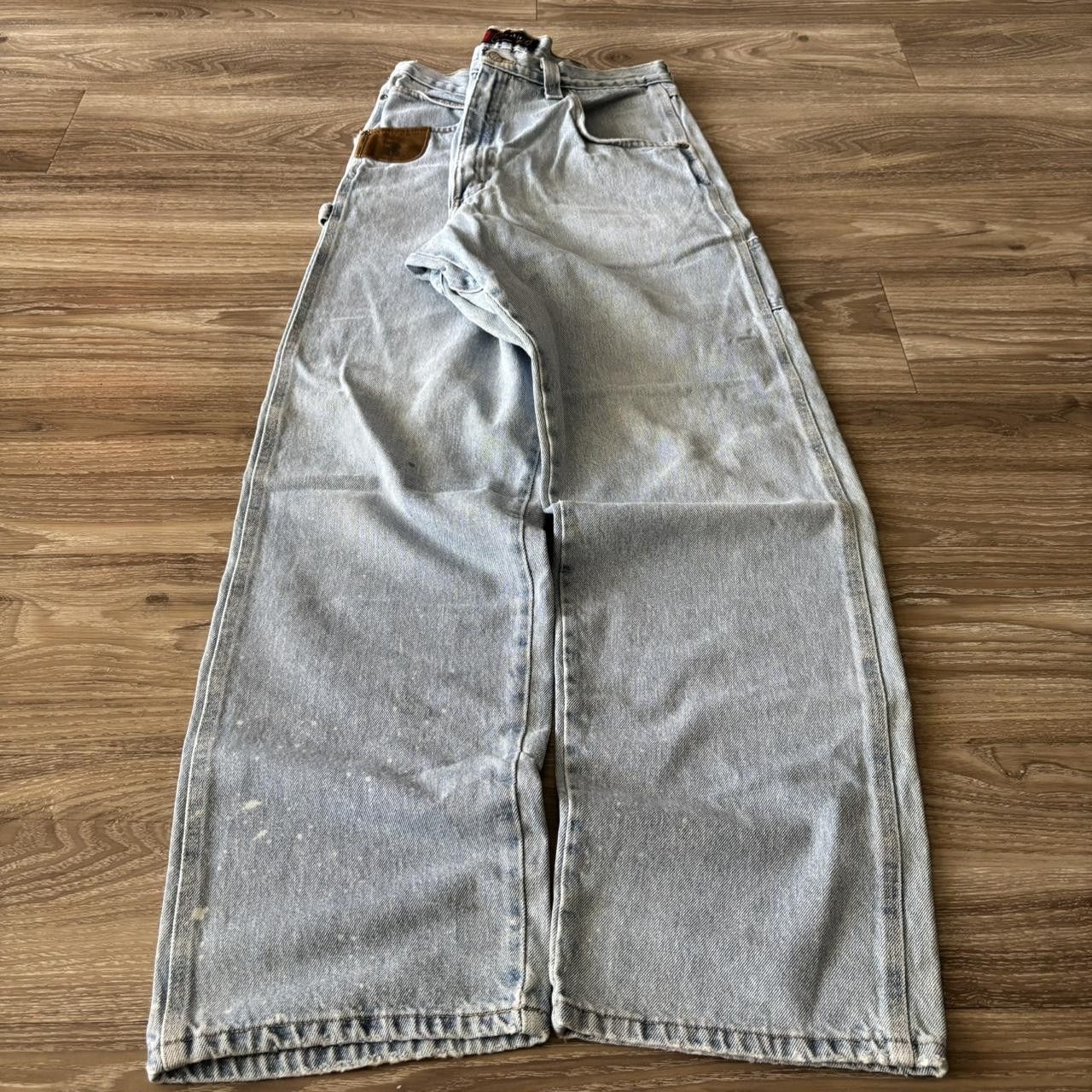 Vintage Crazy Vintage Y2K/2000s Baggy Light Wash Skater Workwear Carpenter Denim Jeans! 34x33 Size US 34 / EU 50 - 3 Thumbnail