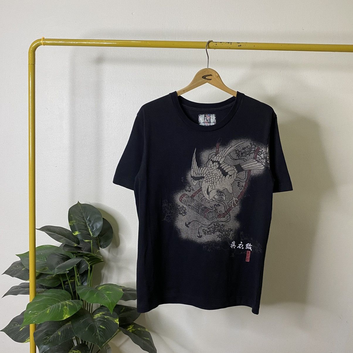 Japanese Brand Sukajan Japan Motive Karakuri Tamashii Ed Hardy Style TShirt Size US M / EU 48-50 / 2 - 1 Thumbnail