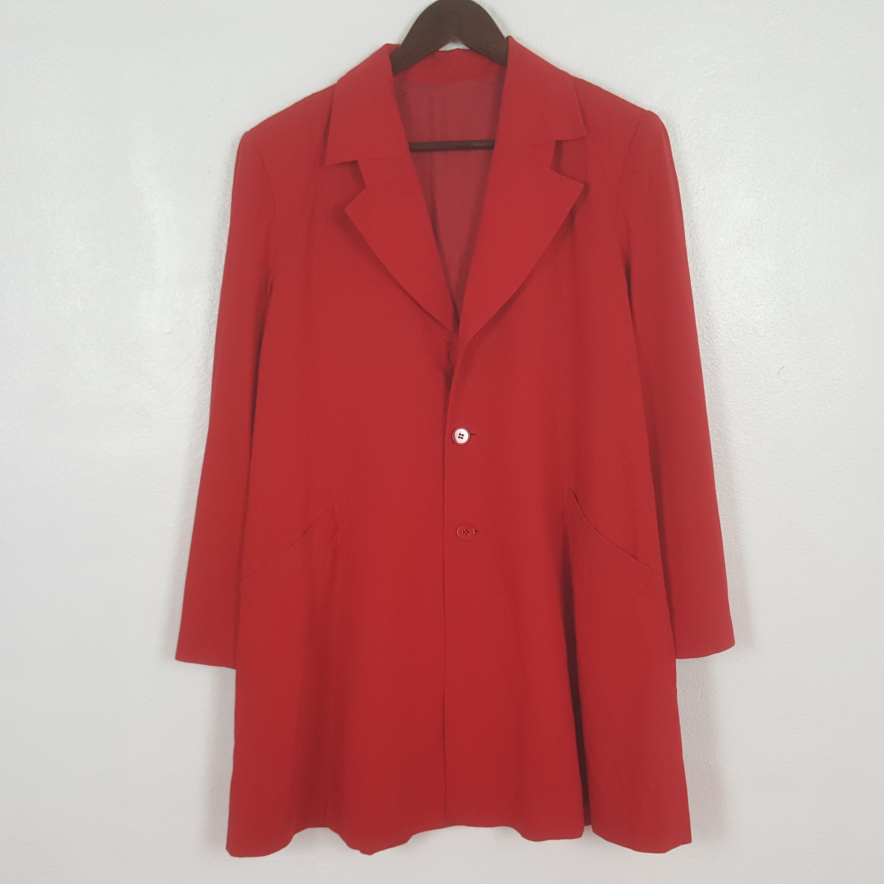 Y's Vintage Y's by Yohji Yamamoto Japan Long Coat Jacket Size US S / EU 44-46 / 1 - 1 Thumbnail