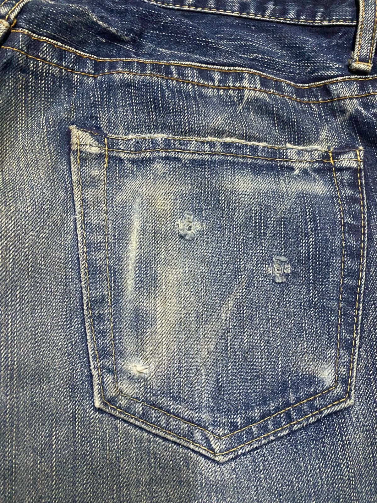 If Six Was Nine Vintage Japan Brand Made in Nippon Thunder Distressed Slim Size US 30 / EU 46 - 13 Thumbnail