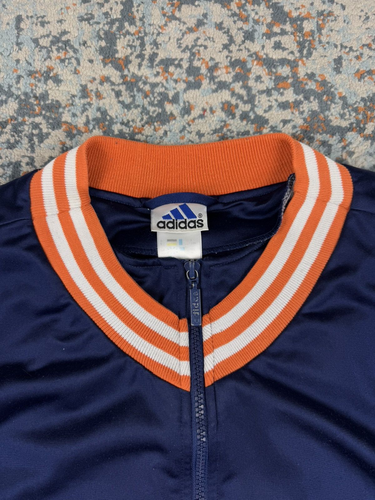 Adidas × Vintage Vintage 90s Adidas crazy sleeveless zip track jacket vest Size US M / EU 48-50 / 2 - 6 Thumbnail