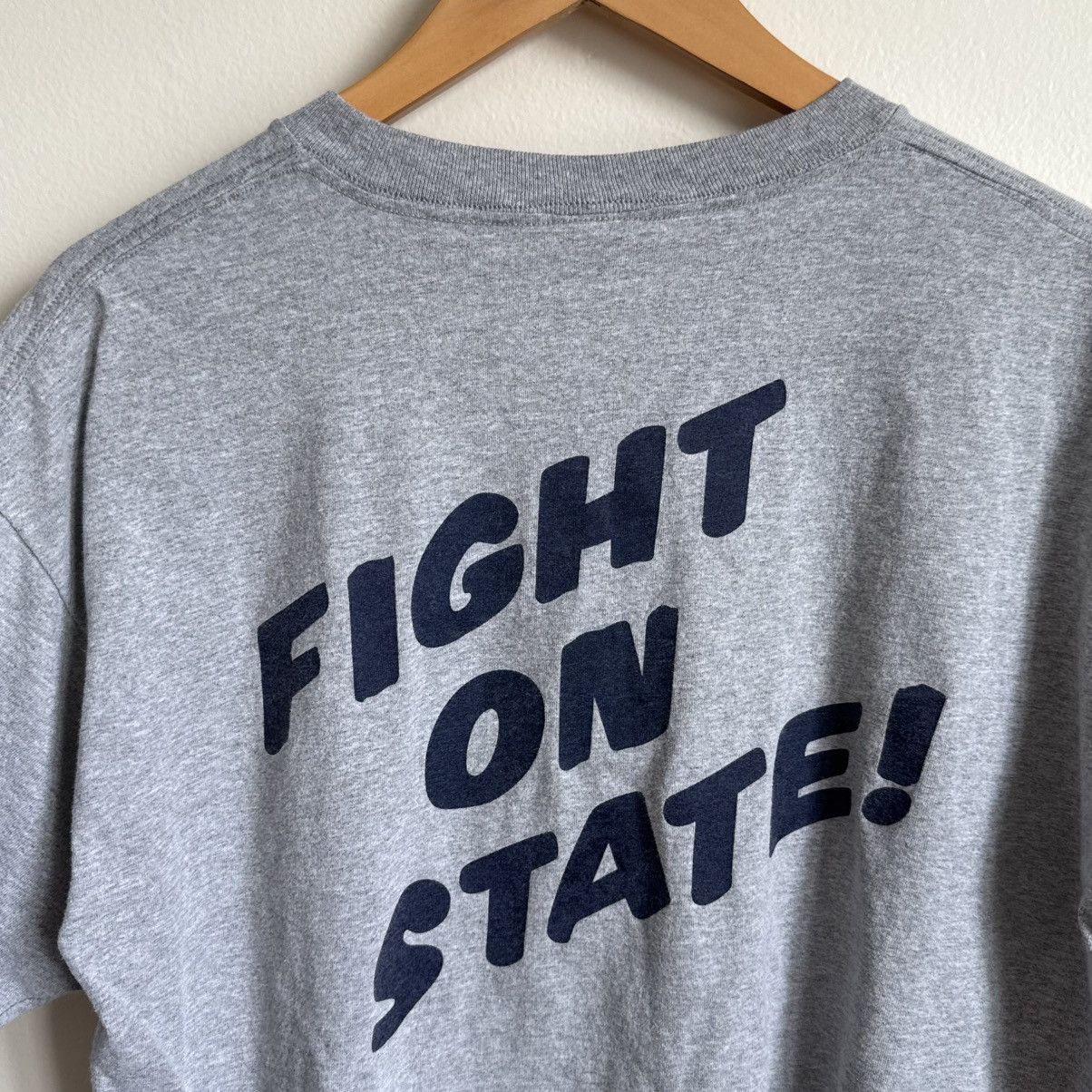 Vintage Penn State University Gray Graphic T-Shirt Fight On State Size US XL / EU 56 / 4 - 7 Thumbnail