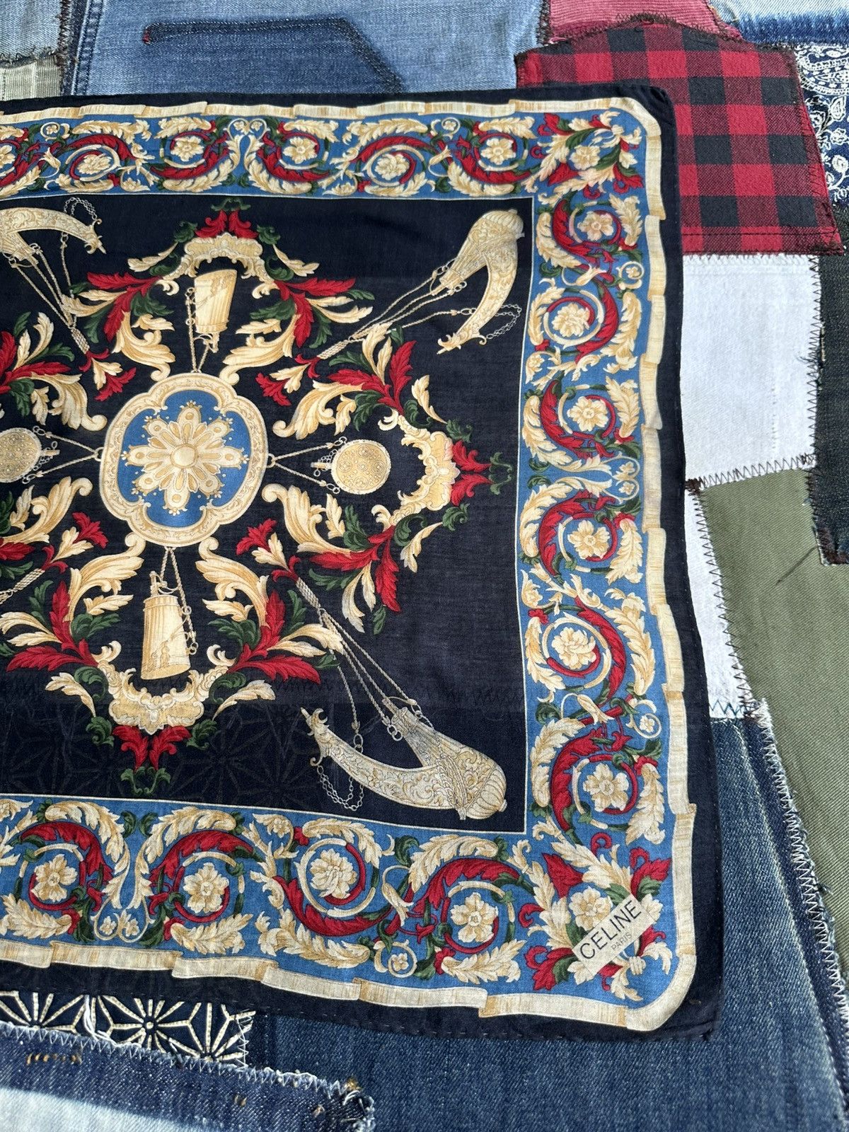 Vintage Vintage Celine Handkerchief/ Neckerchief/ Bandana Size ONE SIZE - 13 Thumbnail
