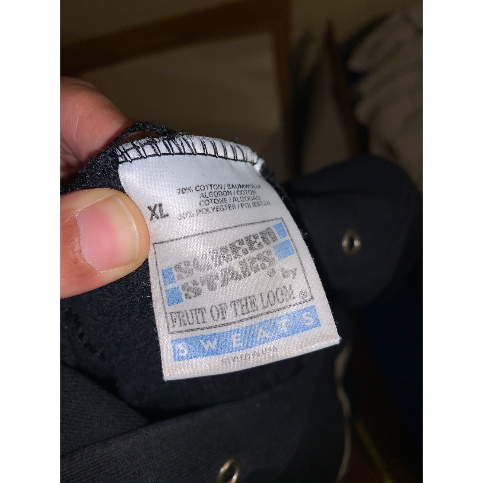 Fruit Of The Loom × Other × Vintage No Racism Hoodie Black XL Screen Stars FC Internationale Size US L / EU 52-54 / 3 - 8 Thumbnail