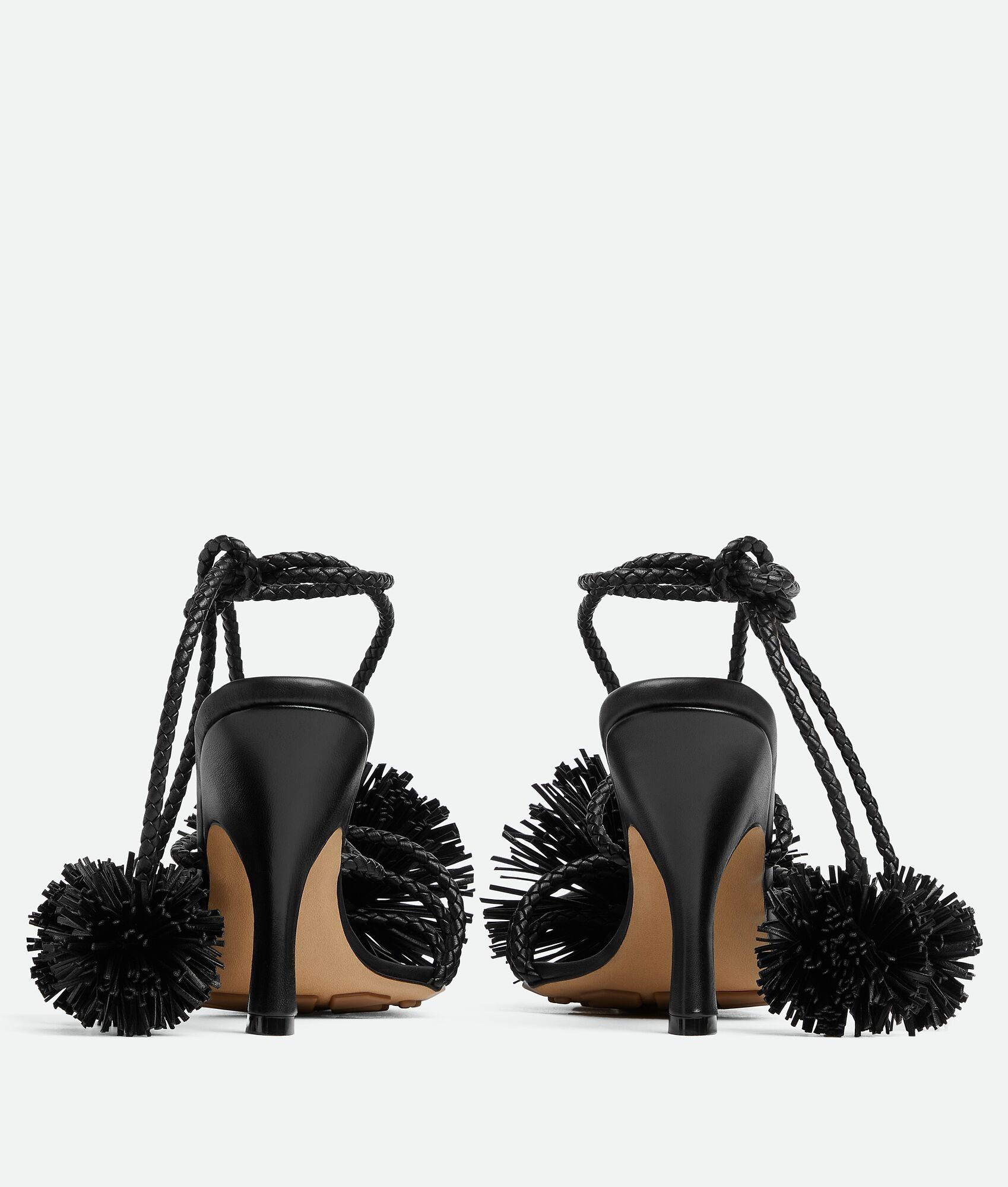Bottega Veneta o1bcso1str0725 Adam Sandals in Black Size US 7 / IT 37 - 3 Thumbnail