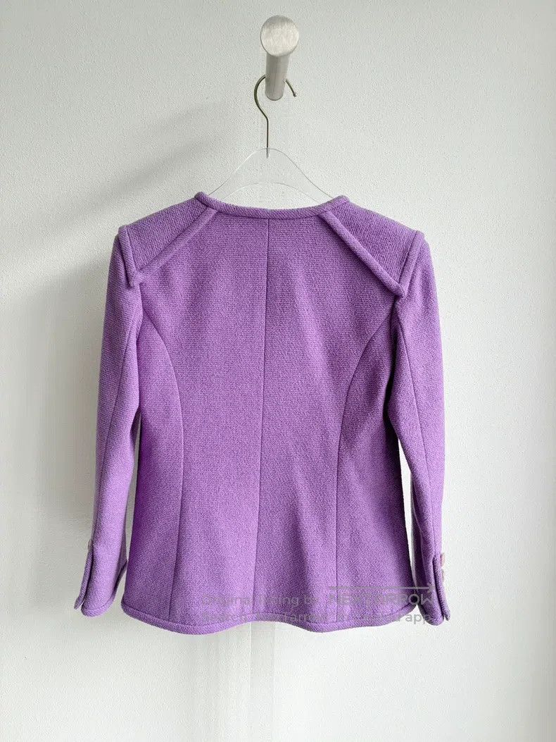 Chanel Chanel 20C purple tweed coat Size XXS / US 00 / IT 34 - 3 Thumbnail