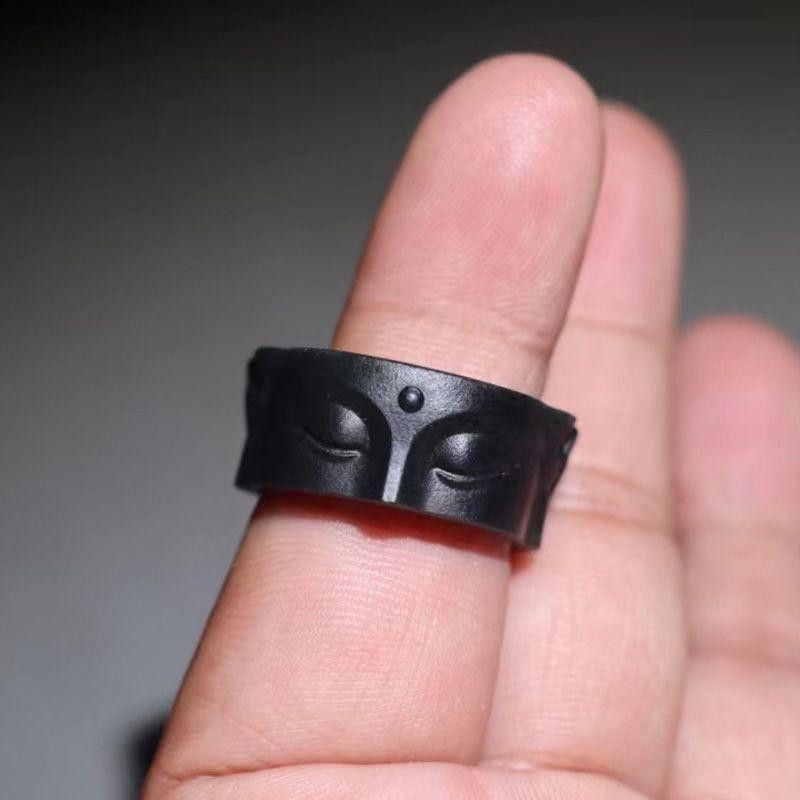 Jewelry Buddhism Jewelry Rings Open Size Chrome Ring (Size 7-13) Size ONE SIZE - 3 Thumbnail