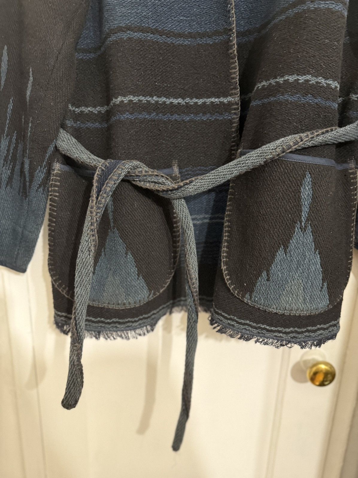 RRL Ralph Lauren Belted Cardigan Jacquard Jacket Size US XL / EU 56 / 4 - 4 Thumbnail
