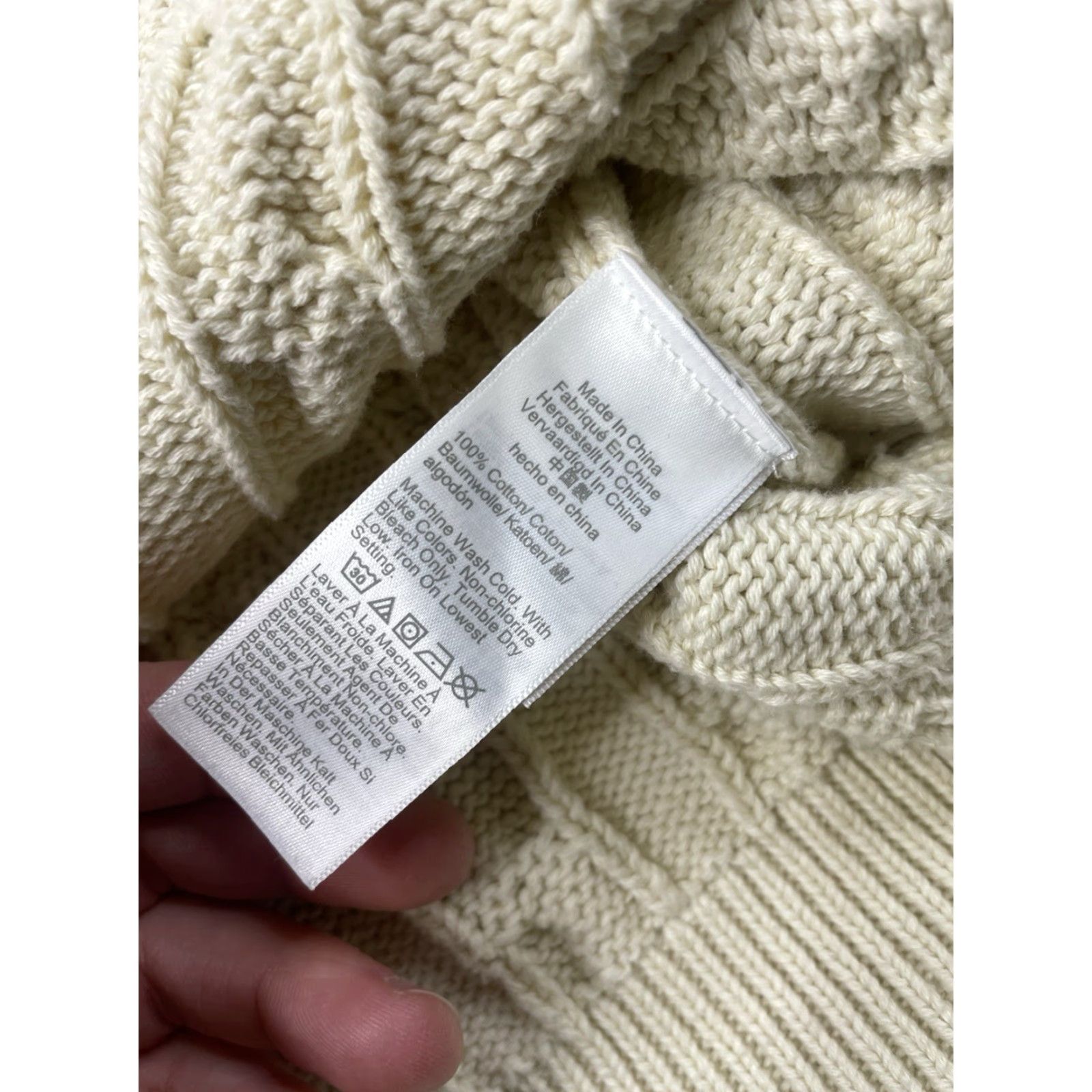 J.Crew VINTAGE J.CREW Cotton Cable Knit Crewneck Sweater Ivory Men’s XL BB696 Fisherman Shirt Pullover Long Sleeve Knit Style Classic Solid Pattern Size US XL / EU 56 / 4 - 7 Thumbnail