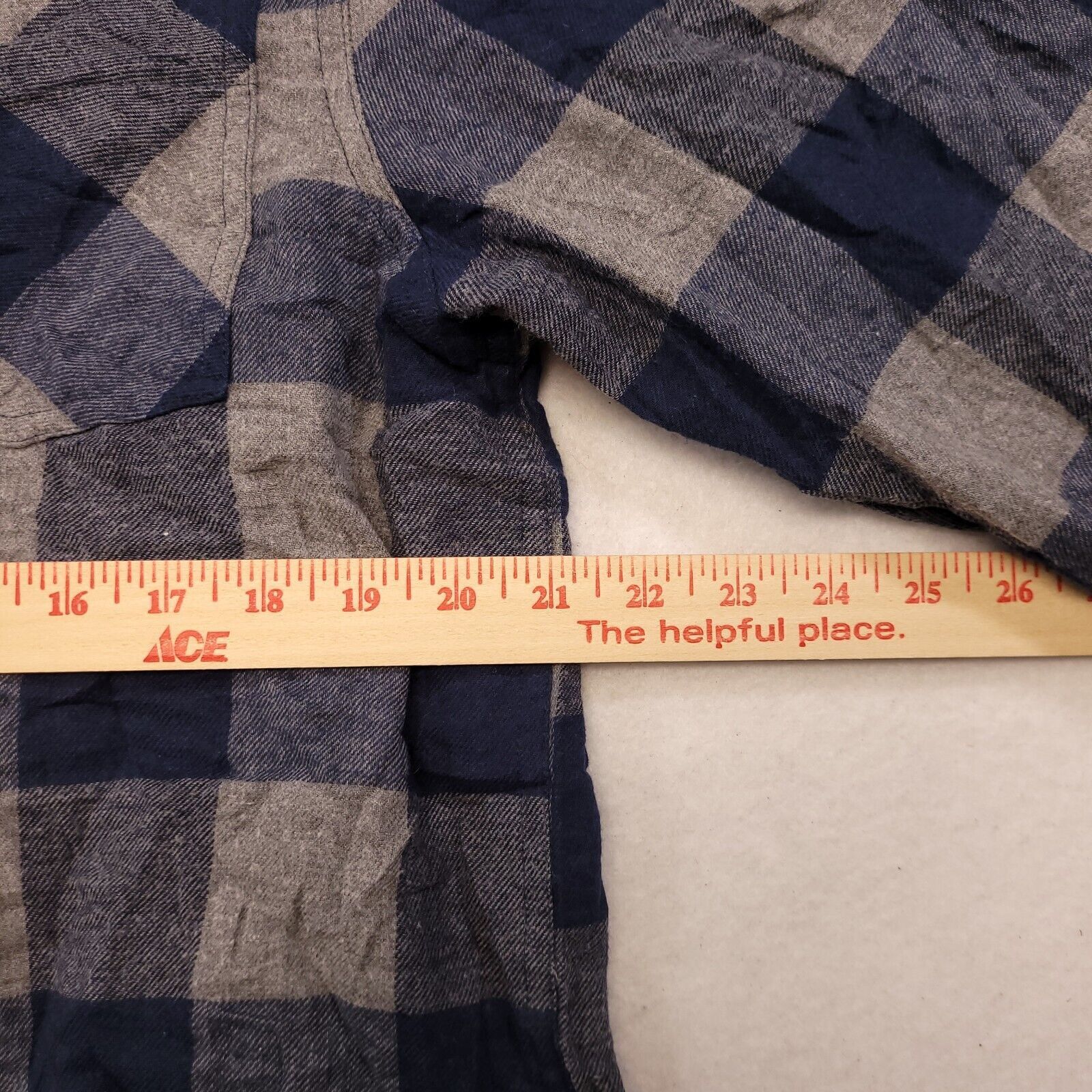 Field & Stream Field & Stream Gingham Flannel Shirt Mens Size Large L Blue Size US L / EU 52-54 / 3 - 9 Thumbnail