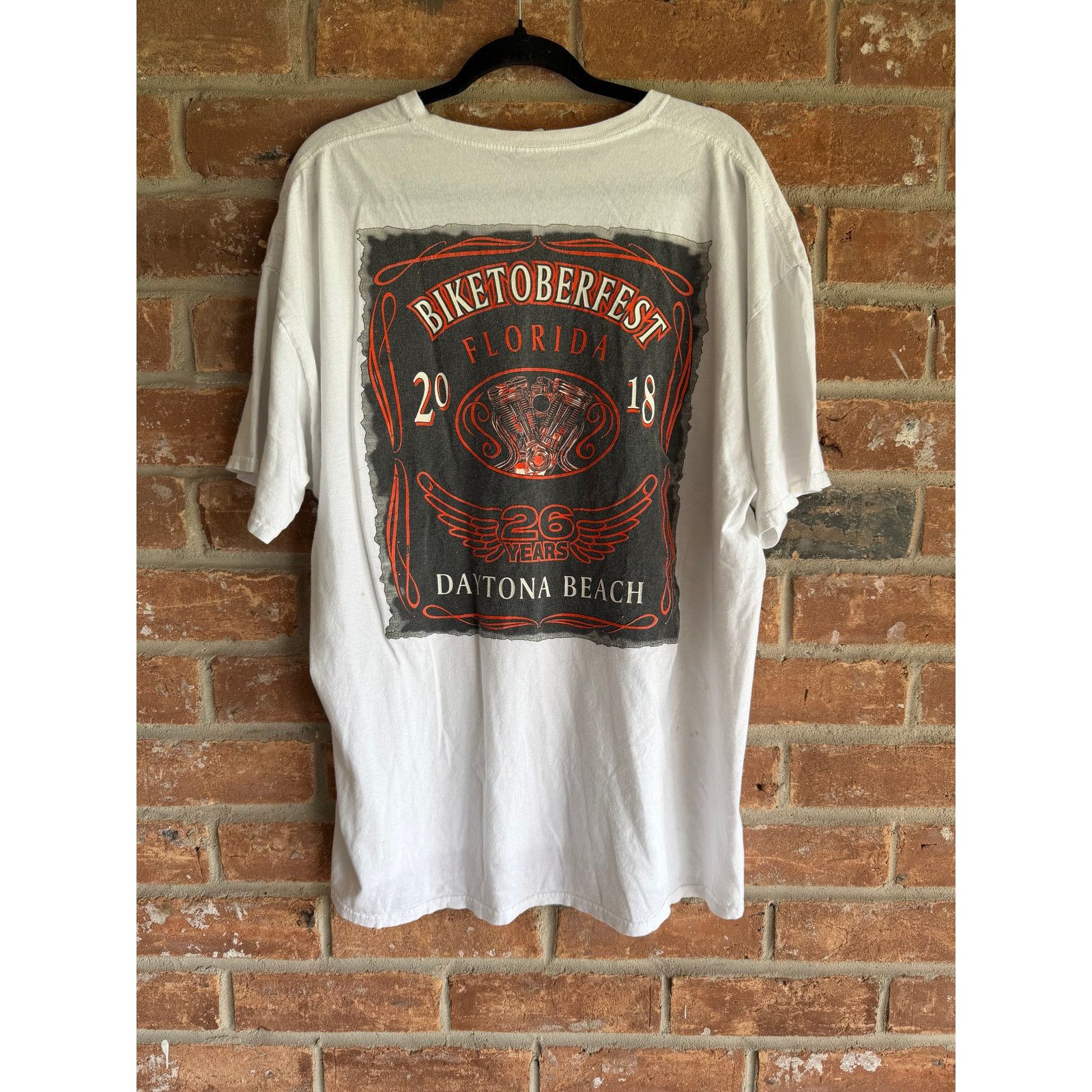 Fruit Of The Loom 2018 Biketoberfest Daytona Beach Tee 2XL Biker Shirt Size US XXL / EU 58 / 5 - 1 Thumbnail