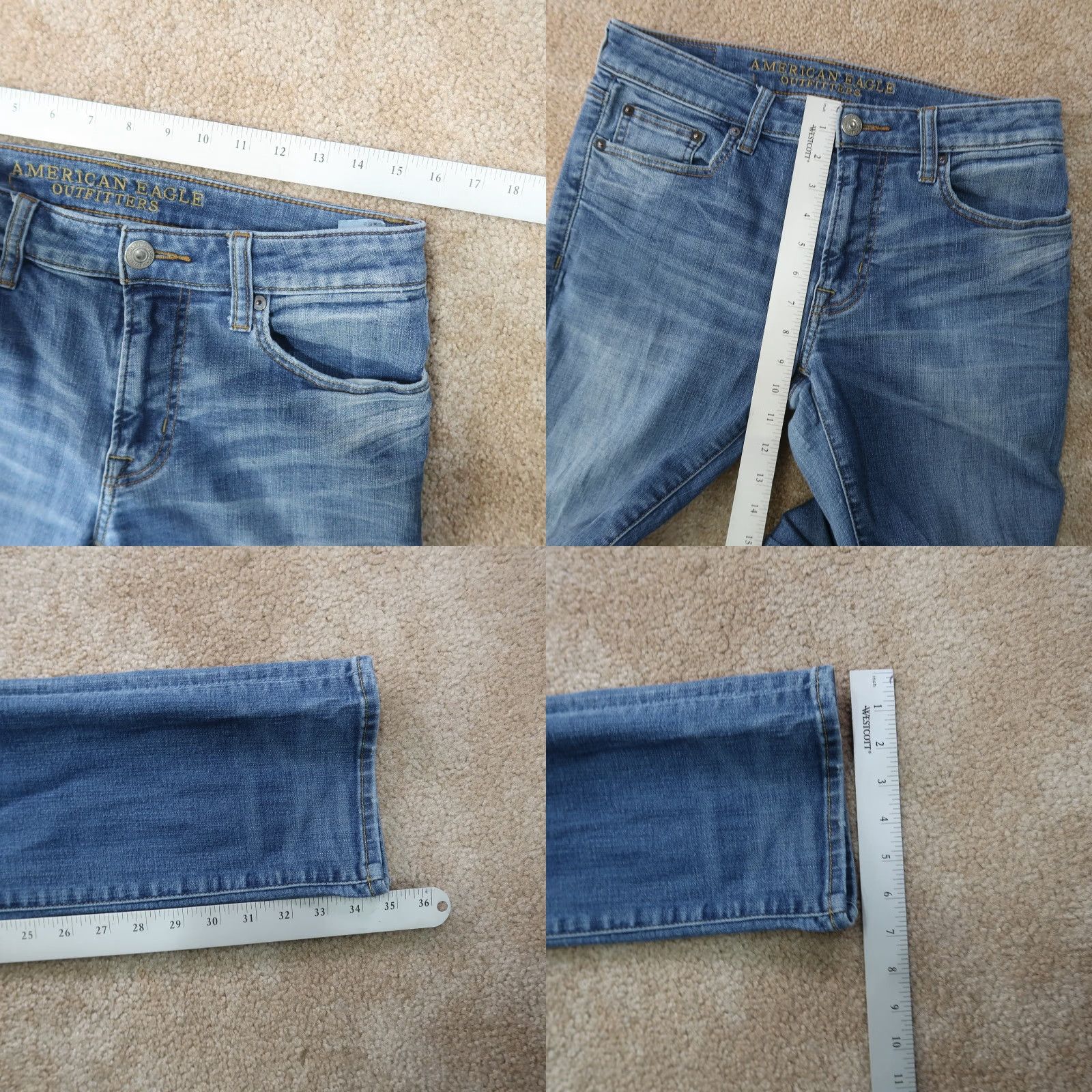American Eagle Outfitters **American Eagle Men’s Slim Fit Blue Denim Straight Jeans 30x36** User: American Eagle Men’s Slim Fit Blue Denim Straight Jeans 30x36 Size US 30 / EU 46 - 8 Thumbnail