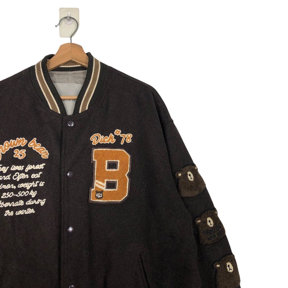 Hysteric Glamour 📌Vintage Bomber Jacket Wool Rivet & Surge Big Logo Design Size US M / EU 48-50 / 2 - 7 Thumbnail