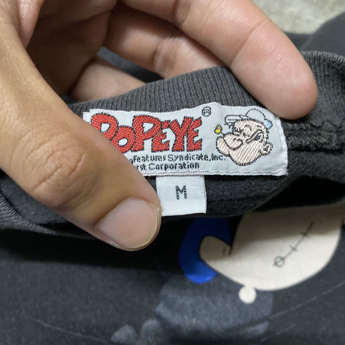 Cartoon Network × Vintage Vintage 90s Popeye The Sailor Cartoon T Shirt Size US M / EU 48-50 / 2 - 4 Thumbnail