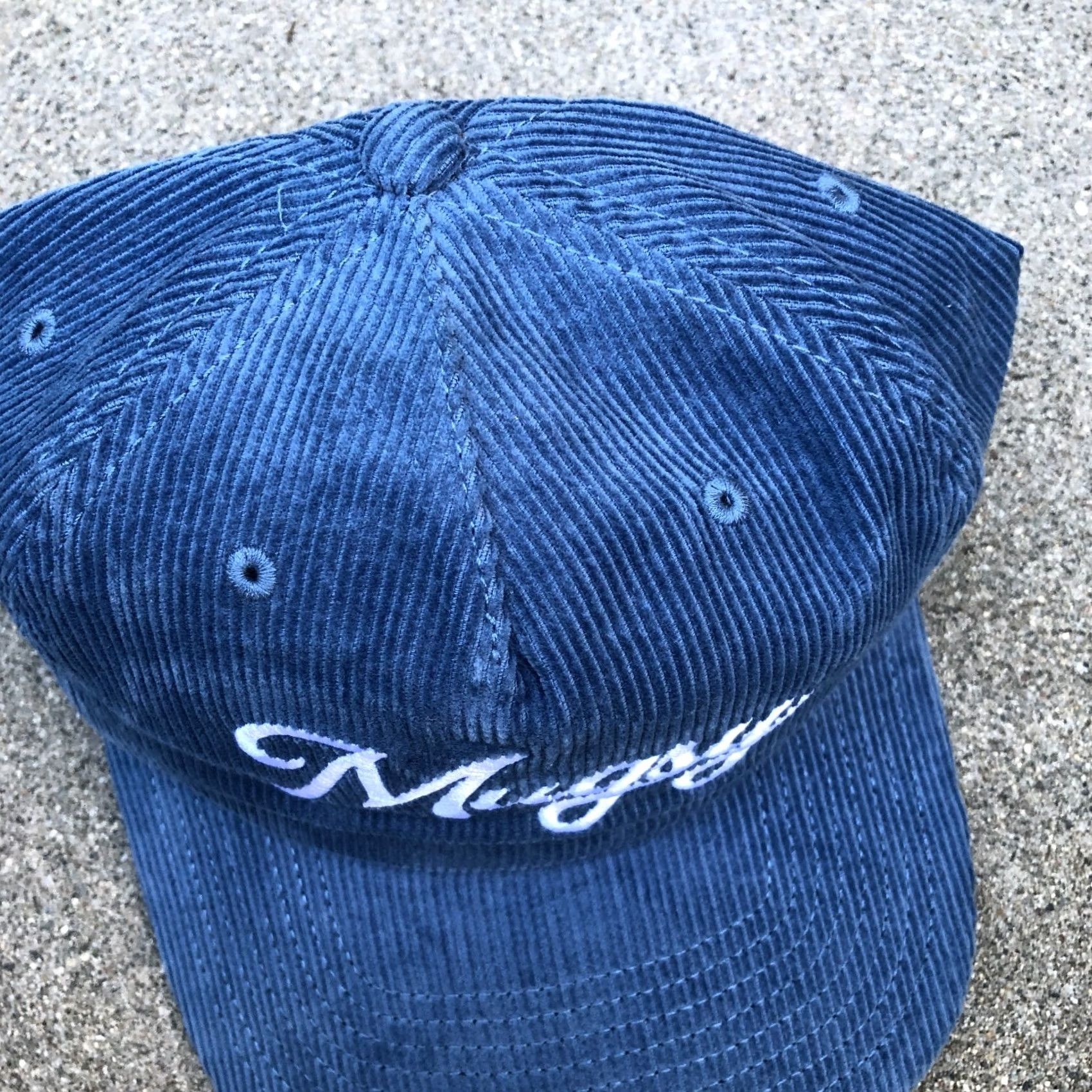 J Brand MUGSY Corduroy Snapback Hat Men's One Size Adjustable Blue Cap Brand New Size ONE SIZE - 3 Thumbnail
