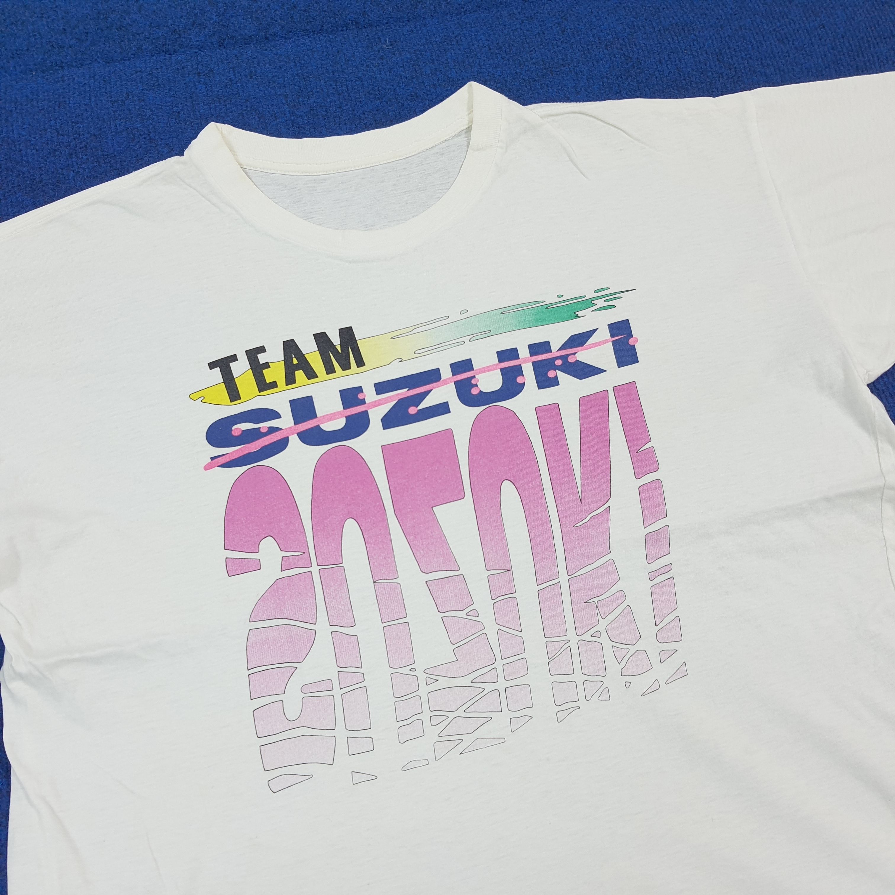 Japanese Brand Vintage Team Suzuki Japan Motorsports Tshirt C301N63 Size US L / EU 52-54 / 3 - 2 Thumbnail