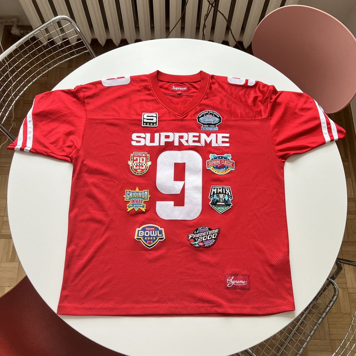 シャツ 14ss supreme championship football top 2014 SUPREME CHAMPIONSHIP YEARS FOOTBALL TOP JERSEY Black