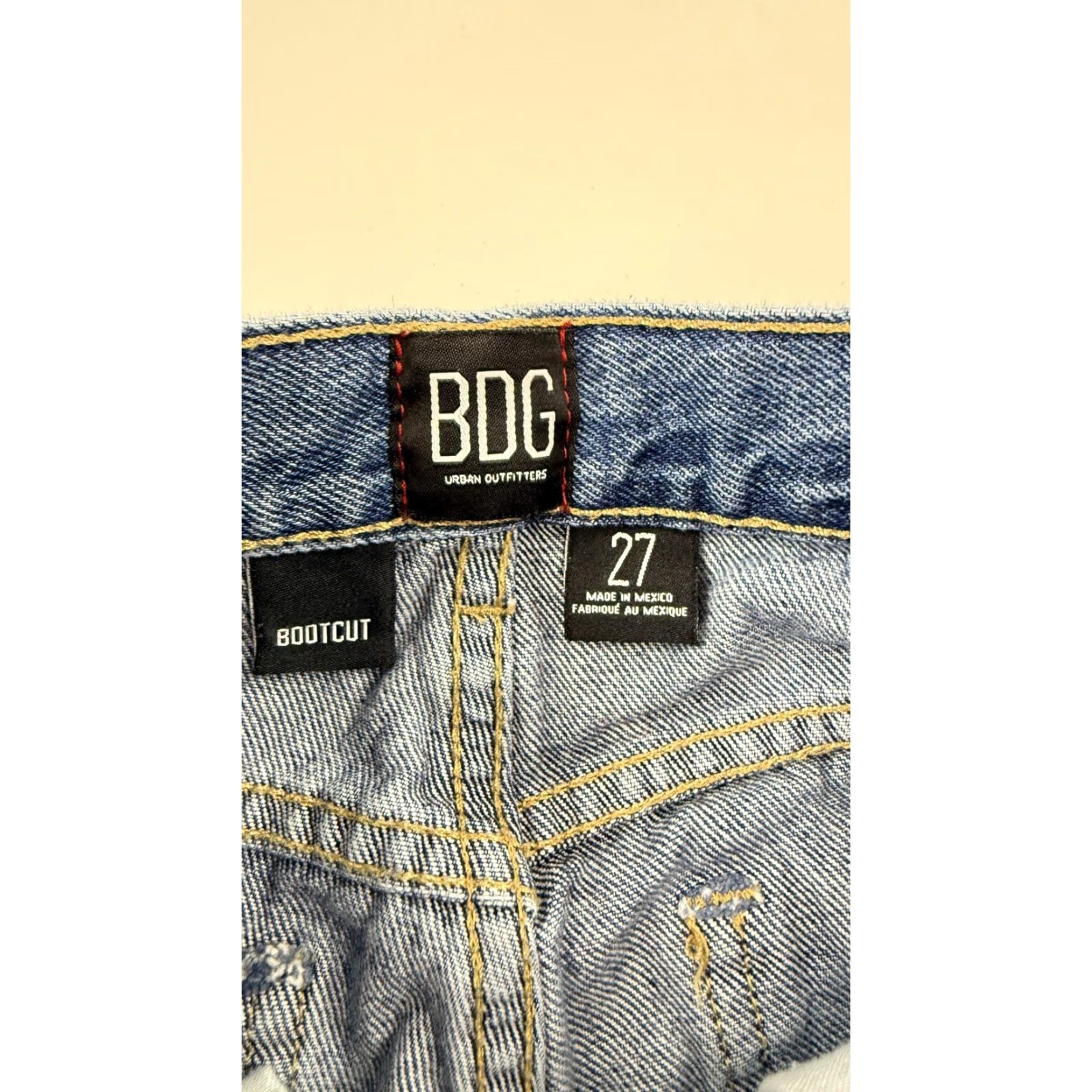 Bdg BDG Urban Outfitters Jeans Womens 27x30 Blue Bootcut Distressed Ripped Denim Size 27" / US 4 / IT 40 - 5 Thumbnail