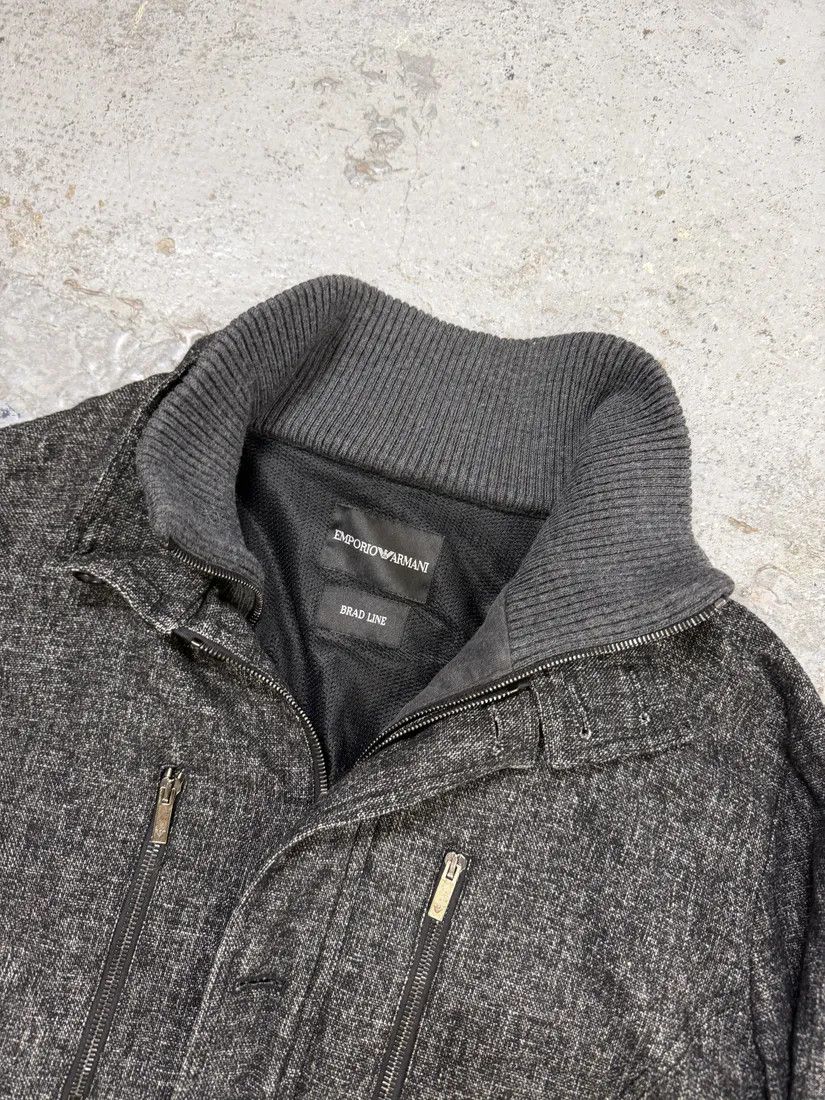 Emporio Armani AW2008 Emporio Armani Grey Wool Jacket Size US L / EU 52-54 / 3 - 6 Thumbnail