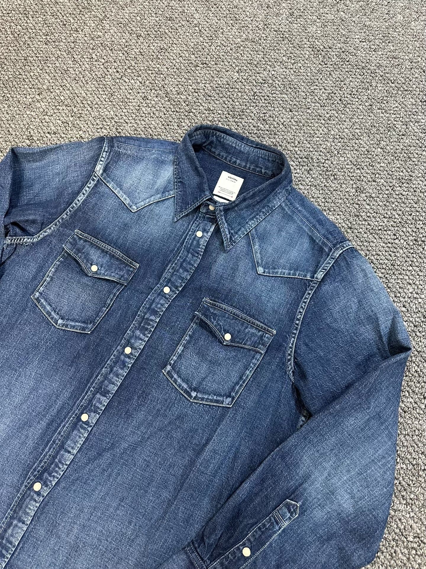 Visvim visvim Social Sculpture Denim Shirt Size US S / EU 44-46 / 1 - 3 Thumbnail