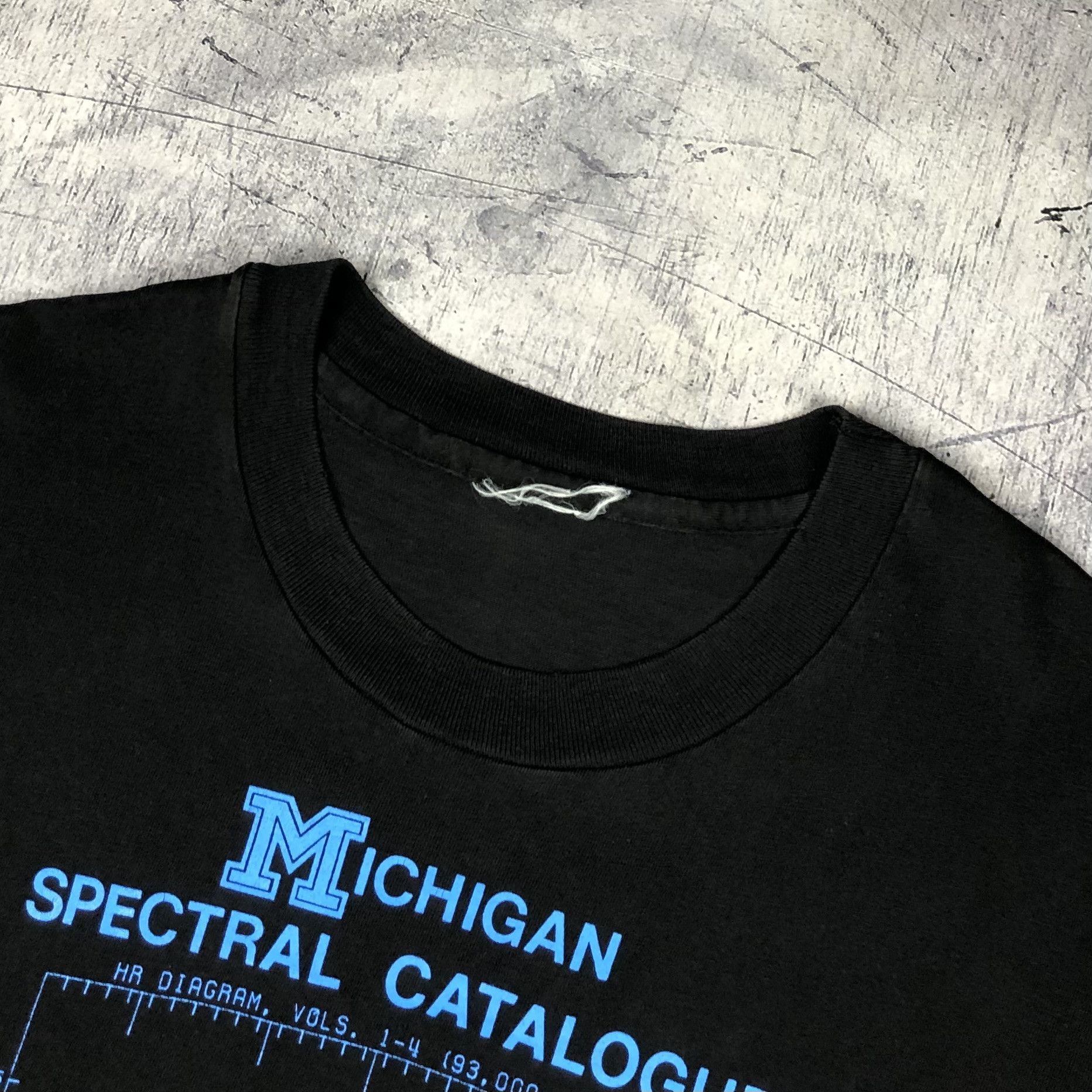 Arts & Science 90s Michigan Spectral Diagrams HD Stars Tee Size US XL / EU 56 / 4 - 10 Thumbnail