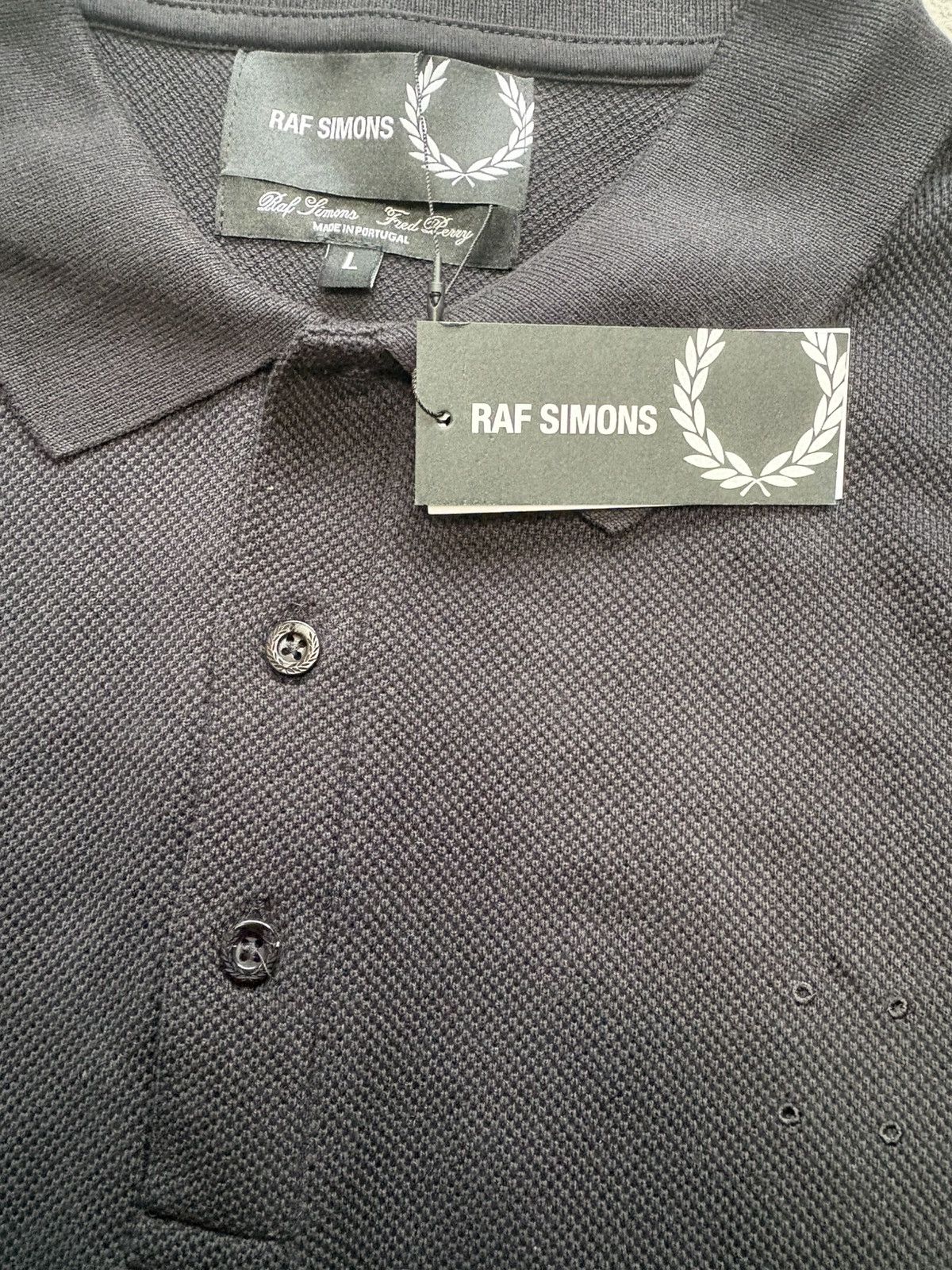 Fred Perry × Raf Simons Raf Simons x Fred Perry Black Polo Shirt L BNWT Size US L / EU 52-54 / 3 - 6 Thumbnail