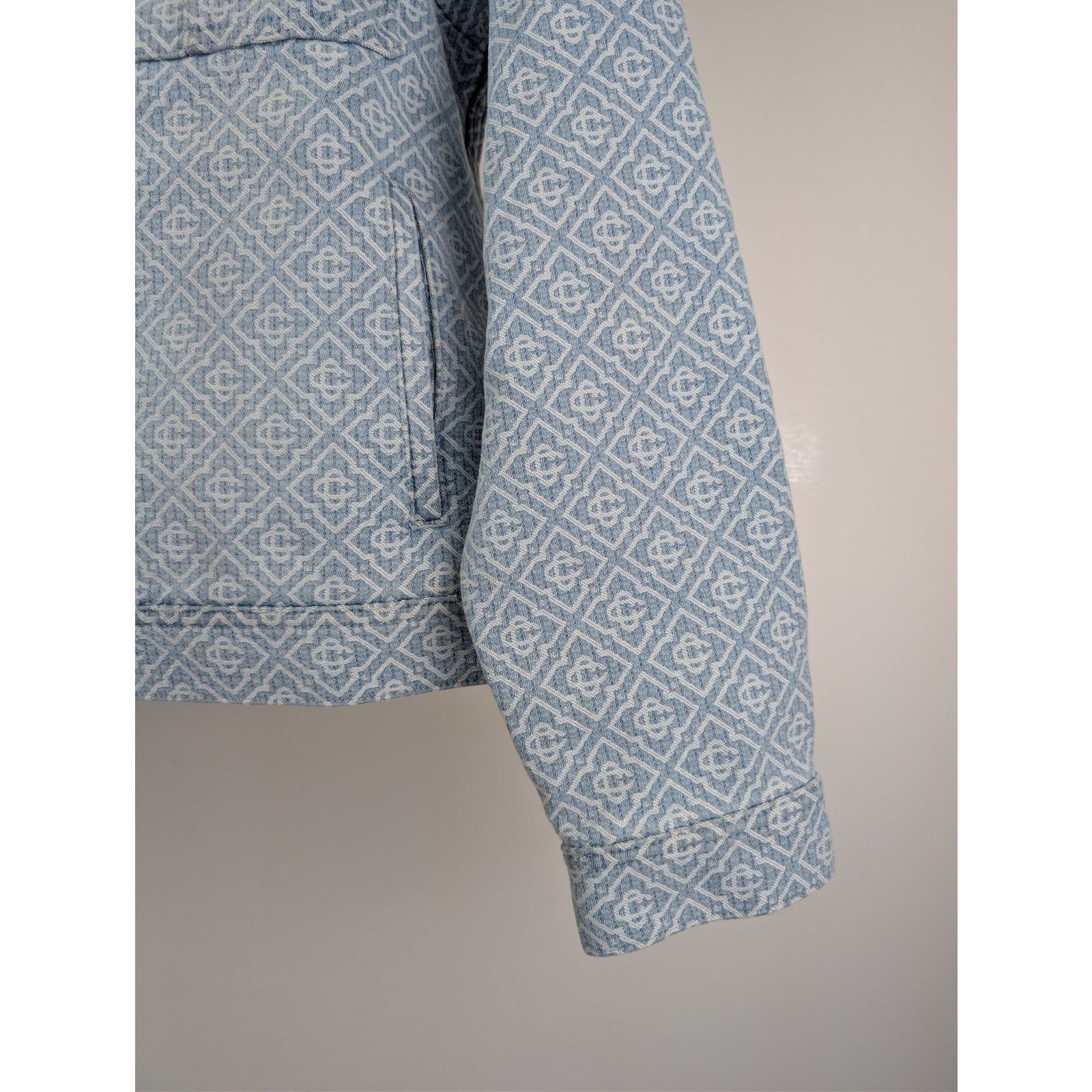 Casablanca o1rshd1 Monogram Denim Jacket in Blue Size US M / EU 48-50 / 2 - 5 Thumbnail