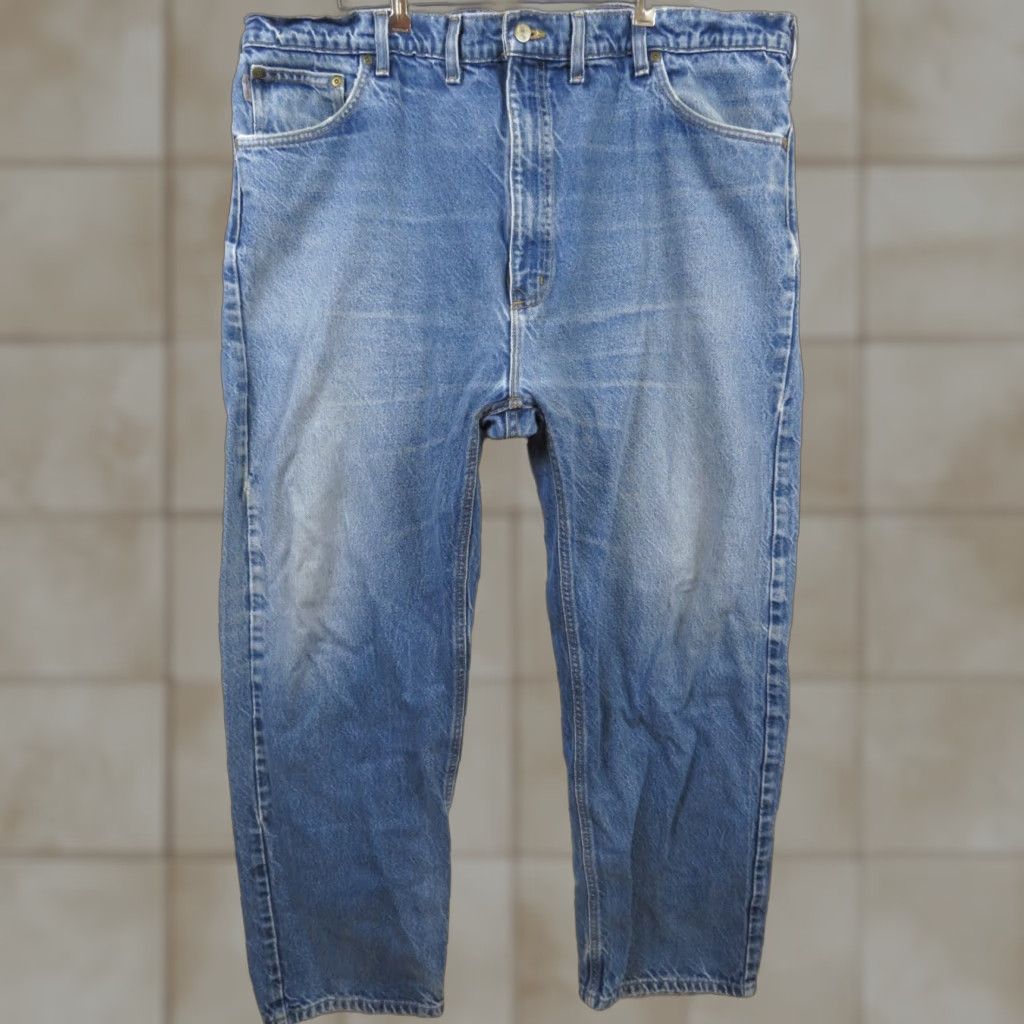 Carhartt Carhartt Jeans Relaxed Fit 44X30 Pants Blue Mens Regular Inseam 30 USA Union Made Distressed Tapered 44 Blue Jeans Size US 44 / EU 60 - 1 Thumbnail