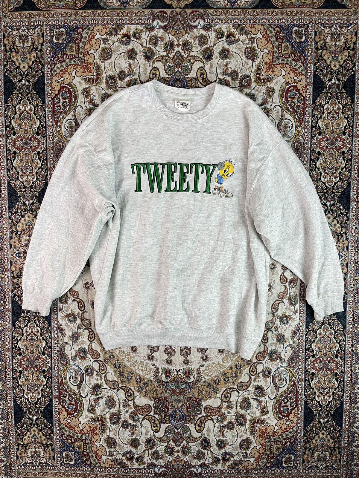 Cartoon Network Vintage Tweety Sweatshirt 📸 Size US XL / EU 56 / 4 - 1 Thumbnail