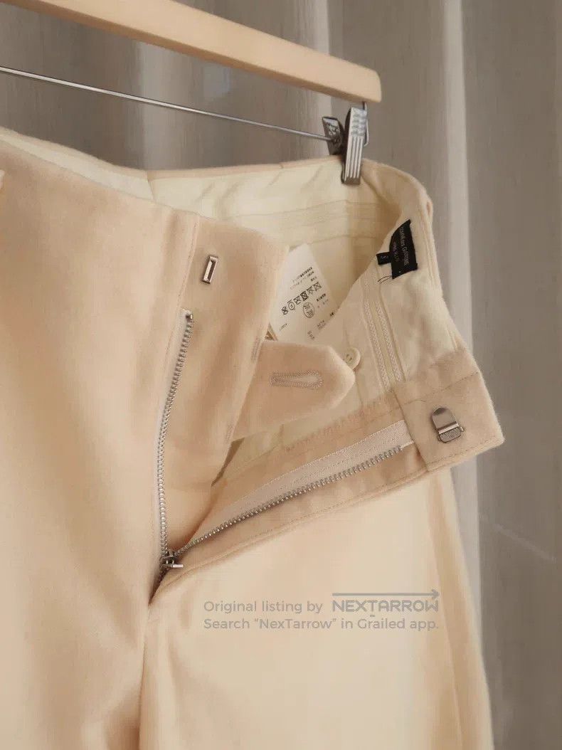 Comme des Garcons Comme des Garcons size S Beige Wool Side-Slit Balloon Pant Size US 27 - 5 Thumbnail