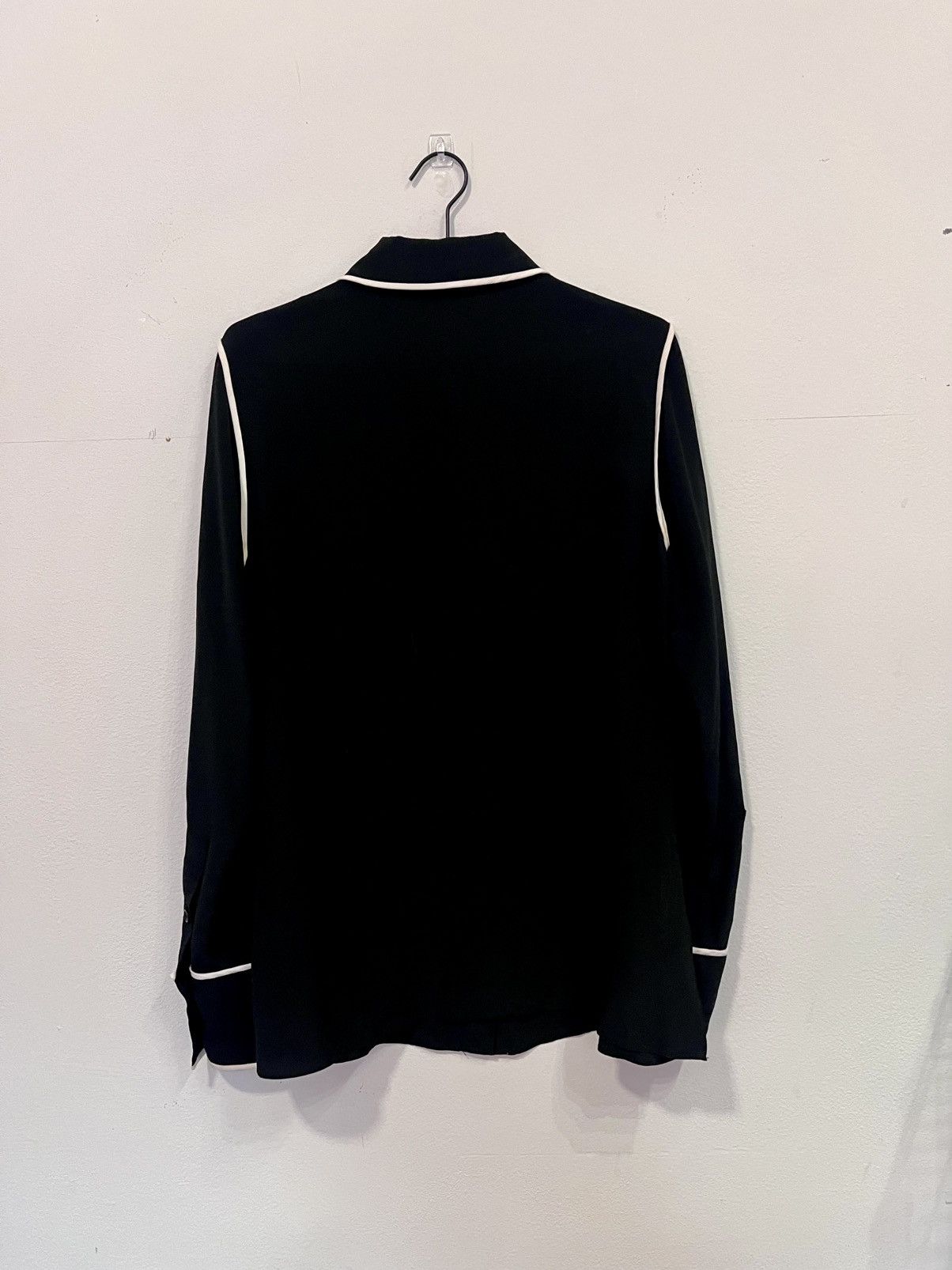 Diane von Furstenberg DVF 100% Silk Contrast Piping Blouse – Sz 2 Size S / US 4 / IT 40 - 8 Thumbnail