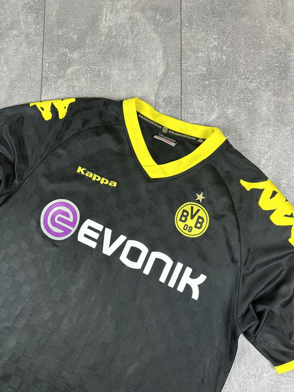 Kappa Kappa Borussia Dortmund #18 Lucas 2010/11 Away Jersey Size US XL / EU 56 / 4 - 6 Thumbnail